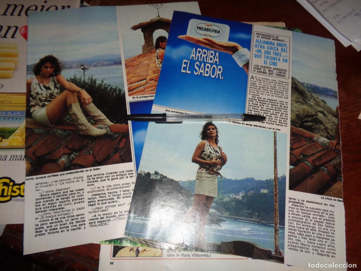Coleccionismo de revista Diez Minutos: RECORTE : ALEJANDRA GREPI... OTRA CHICA DEL UN, DOS, TRES....QUE TRIUNFA. DIEZ MINUTOS, OCTBRE 1987