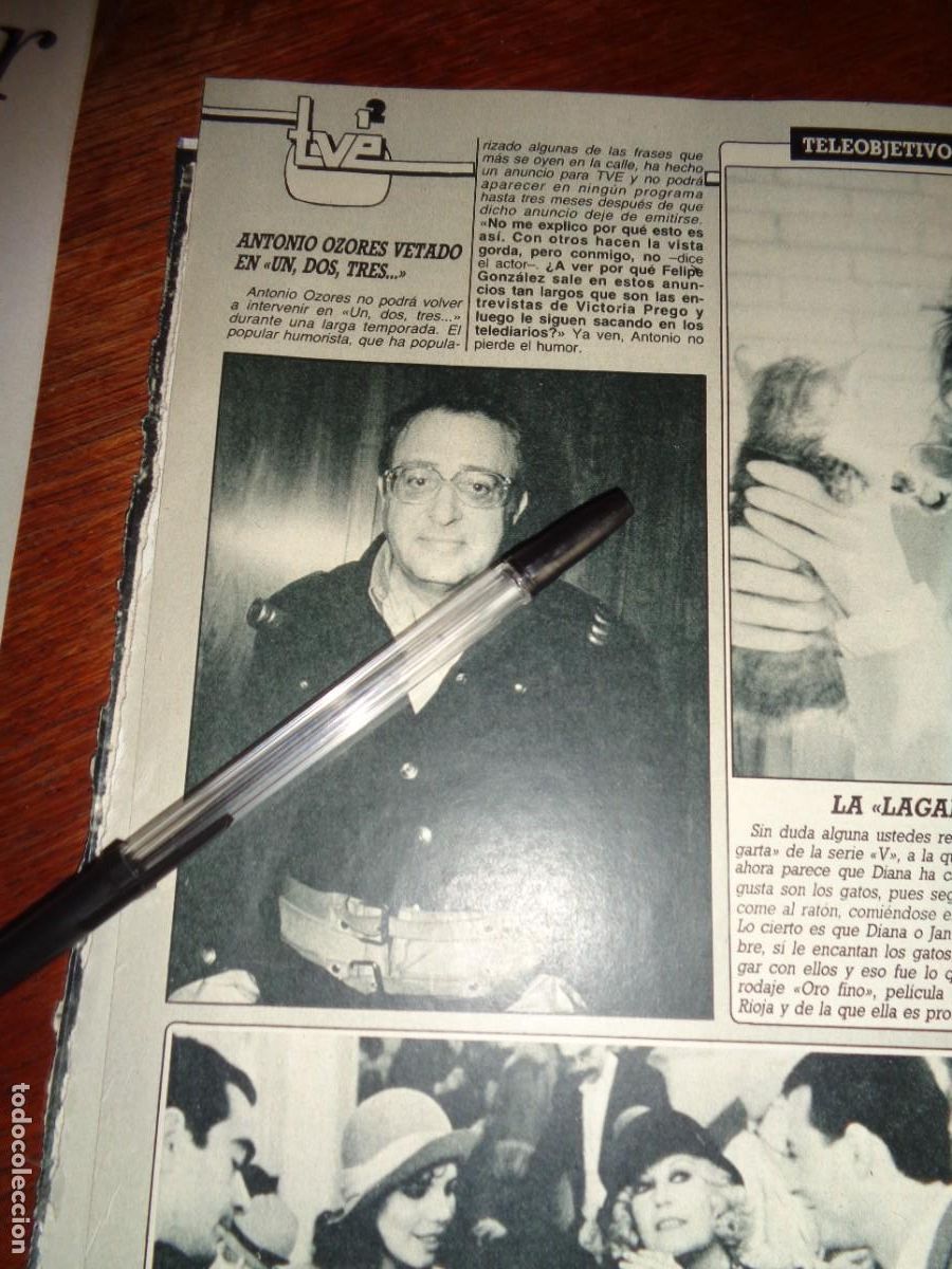 Coleccionismo de revista Diez Minutos: RECORTE : ANTONIO OZORES, VETADO EN EL UN, DOS, TRES..... DIEZ MINUTOS, OCTBRE 1987