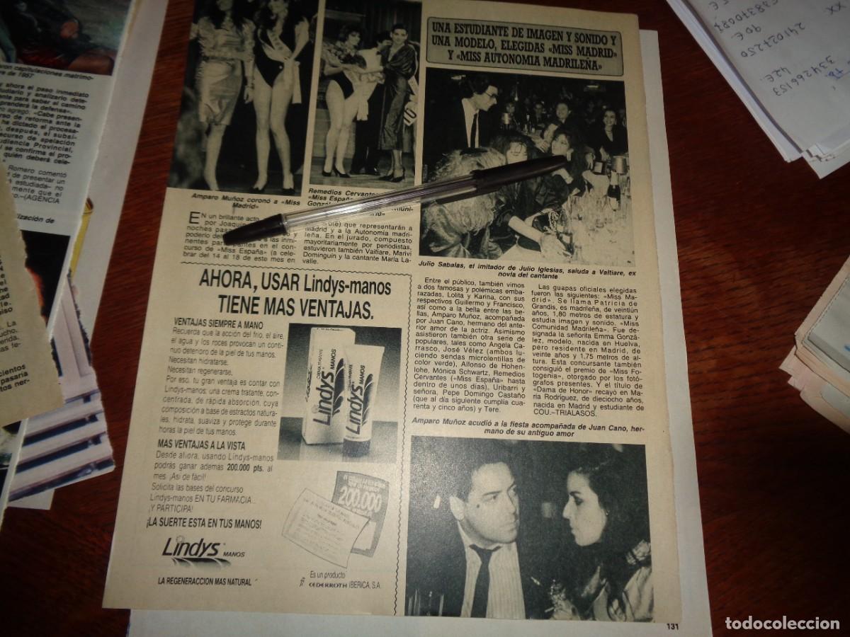 Coleccionismo de revista Diez Minutos: RECORTE : ELECCION DE MISS MADRID Y MISS AUTONOMIA MADRILE&Ntilde;A. DIEZ MINUTOS, OCTBRE 1987