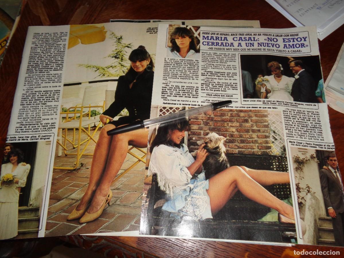 Coleccionismo de revista Diez Minutos: RECORTE : ENTREVISTA A MARIA CASAL, DIEZ MINUTOS, OCTBRE 1987