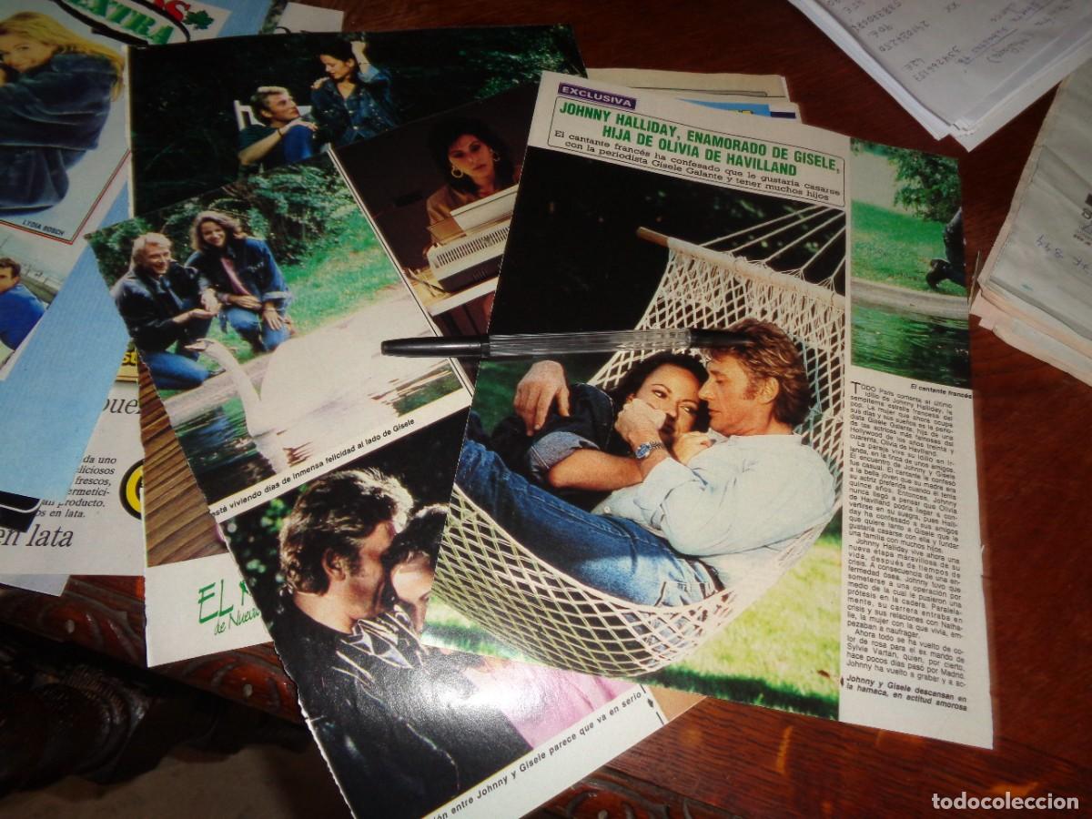 Coleccionismo de revista Diez Minutos: RECORTE : JOHNNY HALLYDAY Y GISELE. DIEZ MINUTOS, OCTBRE 1987