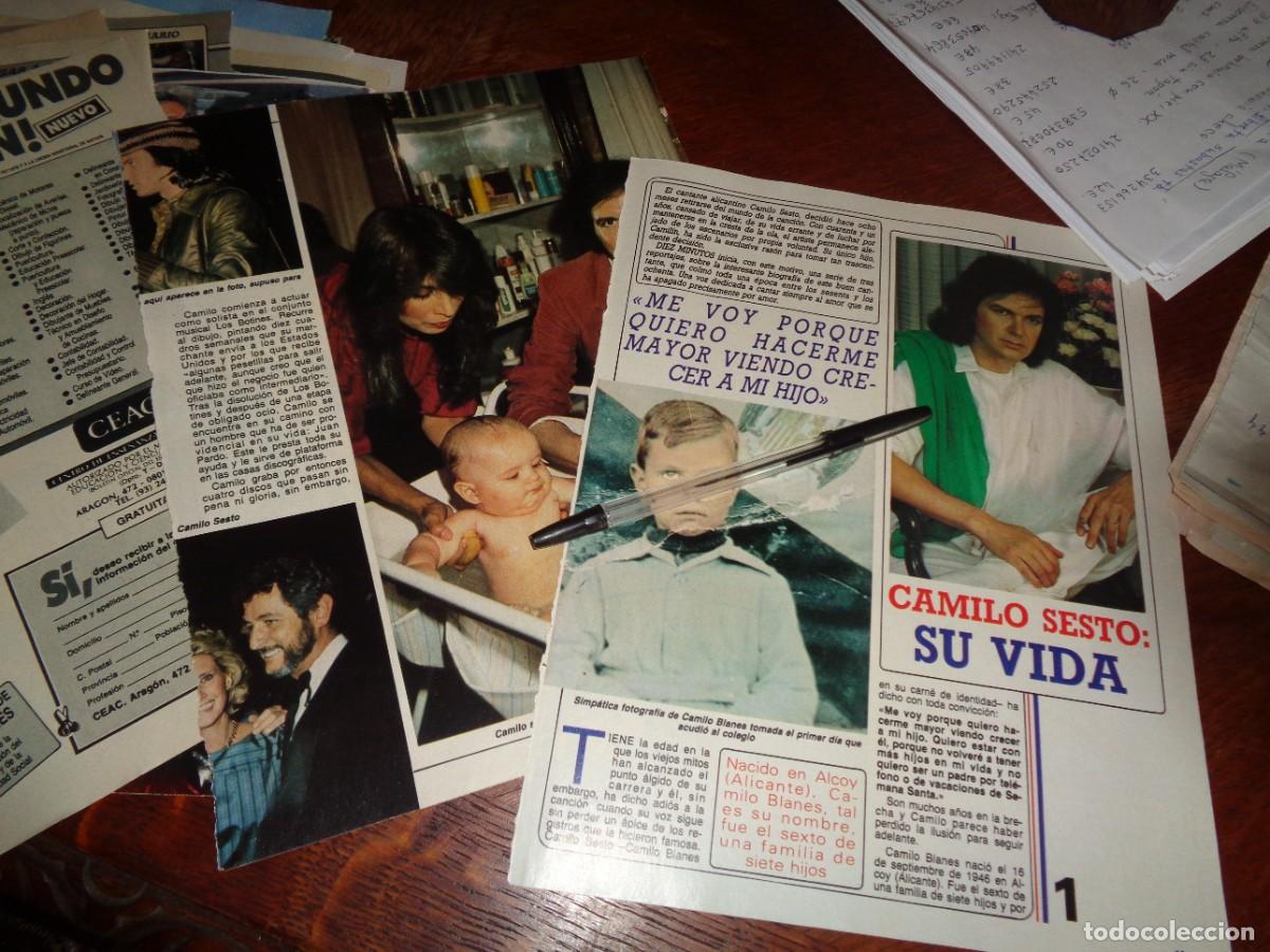 Coleccionismo de revista Diez Minutos: RECORTE : CAMILO SESTO, SU VIDA. CAP. 1. DIEZ MINUTOS, OCTBRE 1987