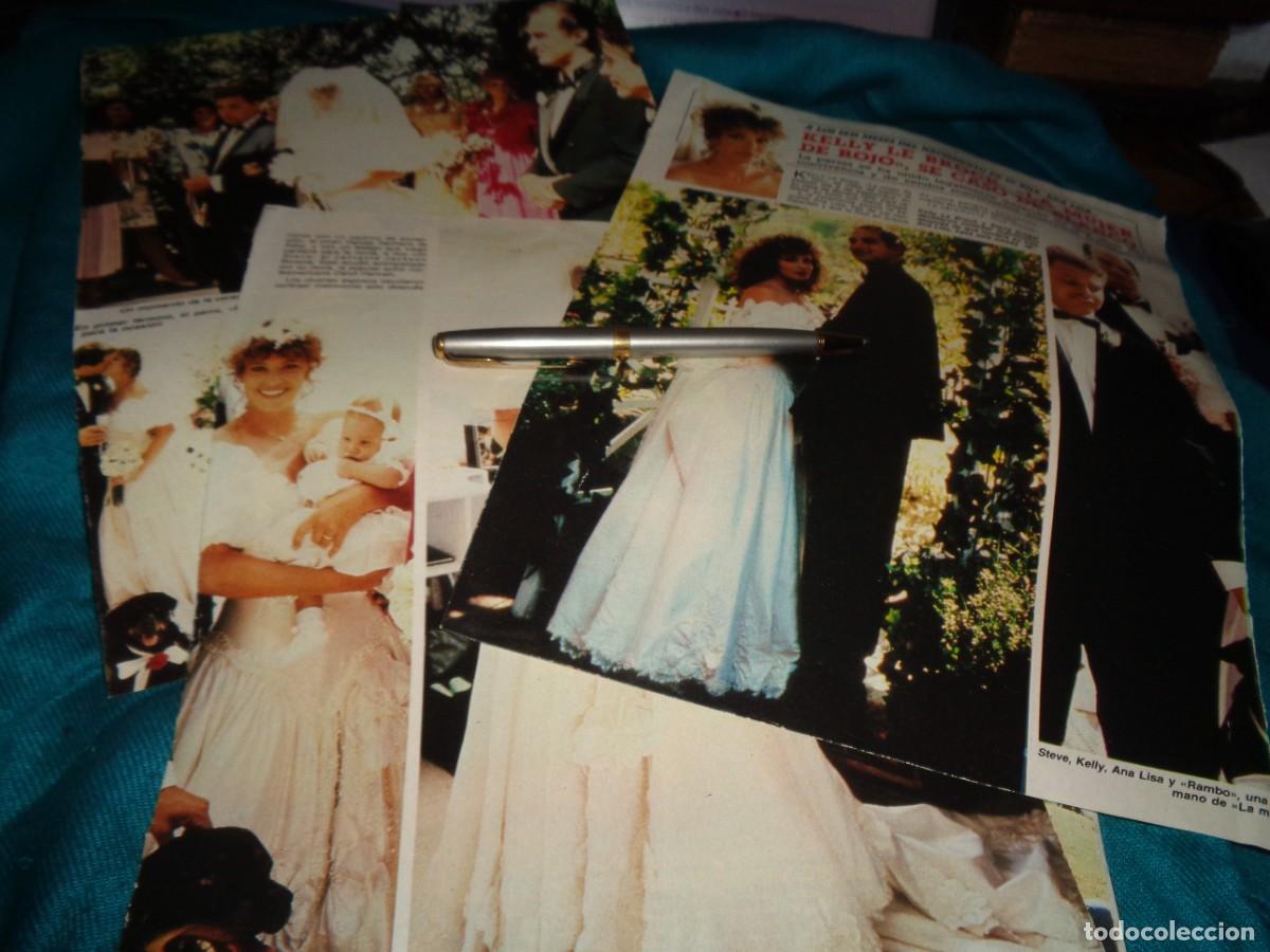 Coleccionismo de revista Diez Minutos: RECORTE : BODA DE STEVEN SEAGAL Y KELLY LE BROCK. OCTBRE 1987