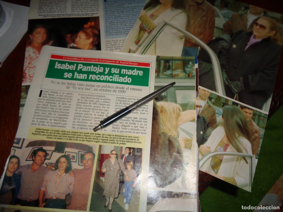 Coleccionismo de revista Diez Minutos: RECORTE : ISABEL PANTOJA SE RECONCILIA CON SU MADRE. DIEZ MINUTOS ,NVBRE 1991
