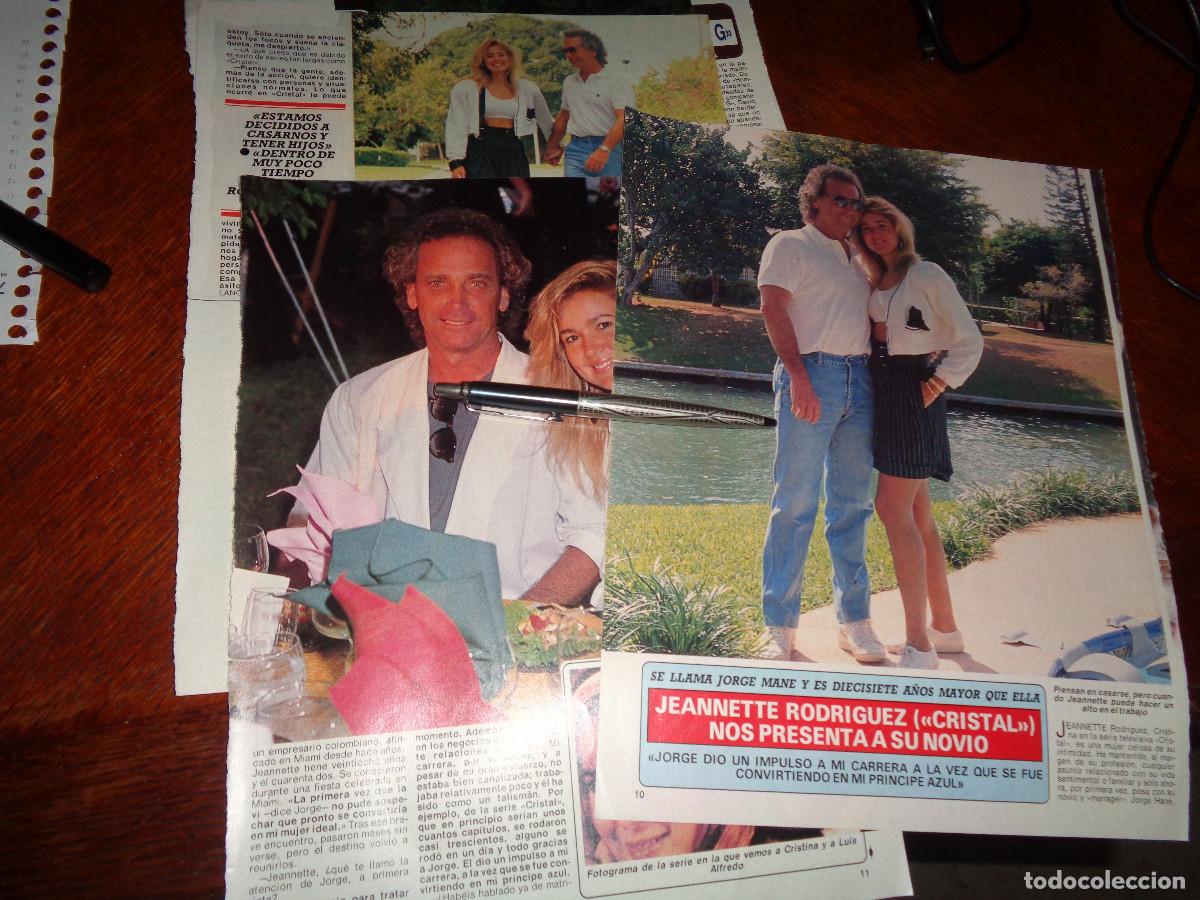Coleccionismo de revista Diez Minutos: RECORTE : JEANETTE RODRIGUEZ(CRISTAL) PRESENTA A SU NOVIO. DIEZ MINUTOS, SPBRE 1990