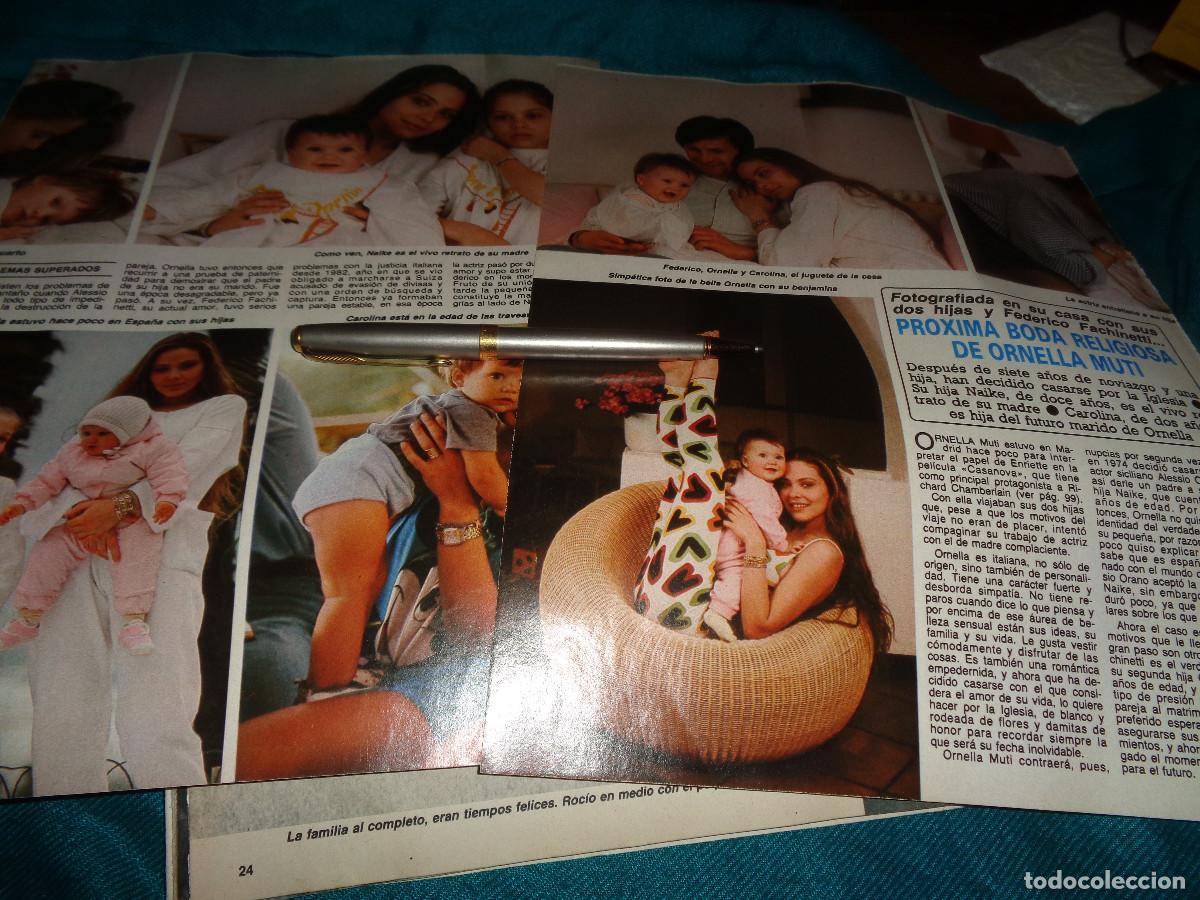 Coleccionismo de revista Diez Minutos: RECORTE : PROXIMA BODA RELIGIOSA DE ORNELLA MUTI. DIEZ MINUTOS, ENERO 1987
