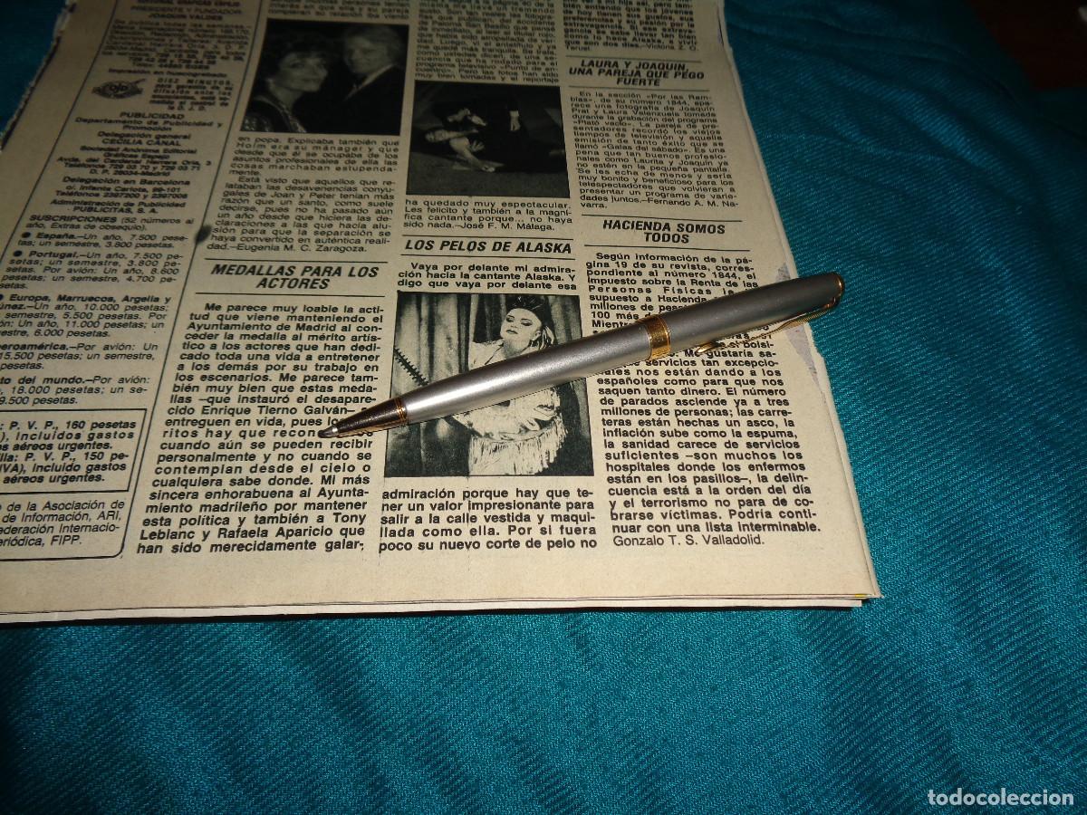 Coleccionismo de revista Diez Minutos: RECORTE : LOS PELOS DE ALASKA. DIEZ MINUTOS, ENERO 1987
