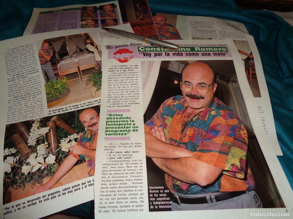 Coleccionismo de revista Diez Minutos: RECORTE : ENTREVISTA CON CONSTANTINO ROMERO. DIEZ MINUTOS, NVBRE 1990