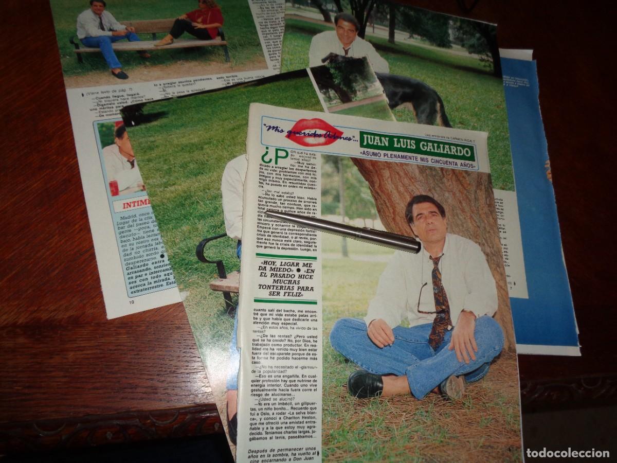 Coleccionismo de revista Diez Minutos: RECORTE : ENTREVISTA A JUAN LUIS GALIARDO. DIEZ MINUTOS, OCTBRE 1990