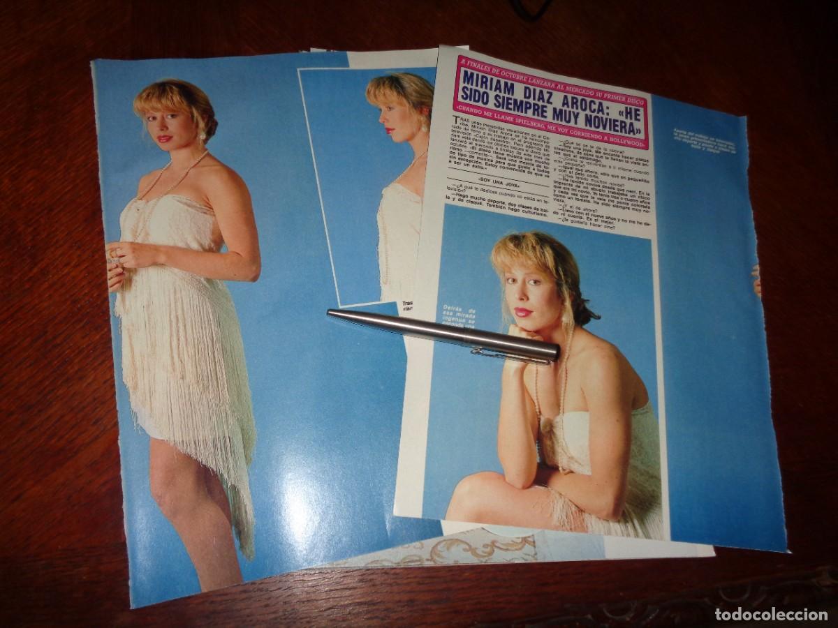 Coleccionismo de revista Diez Minutos: RECORTE : MIRIAM DIAZ AROCA, LANZA SU PRIMER DISCO. DIEZ MINUTOS, OCTBRE 1990