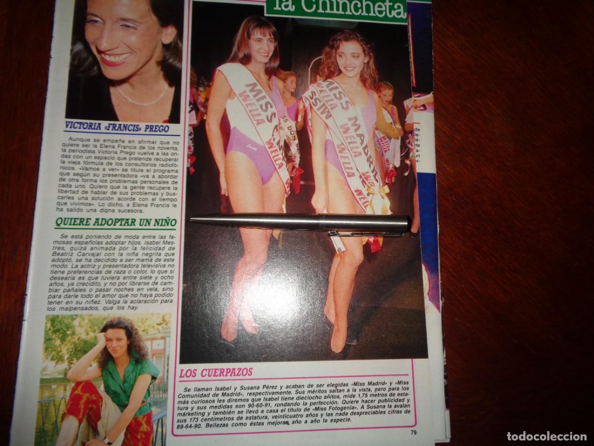 Coleccionismo de revista Diez Minutos: RECORTE : MISS MADRID Y MISS COMUNIDAD DE MADRID. DIEZ MINUTOS, OCTBRE 1990