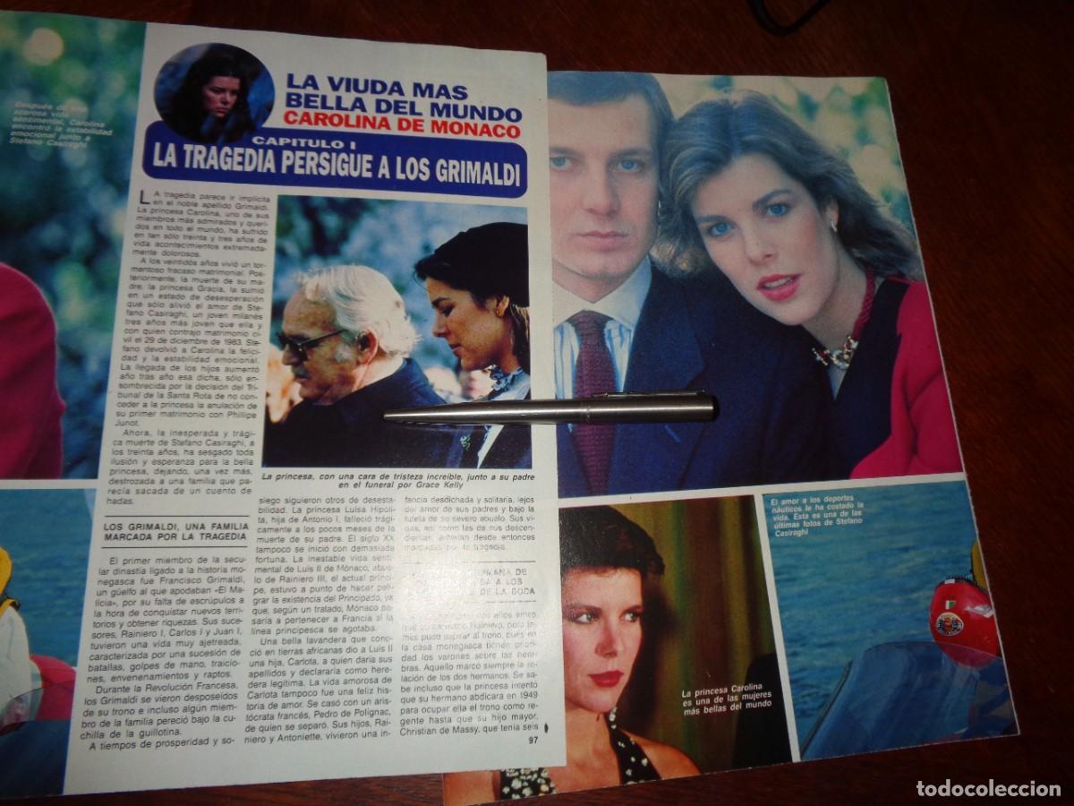 Coleccionismo de revista Diez Minutos: RECORTE : CAROLINA DE MONACO, LA VIUDA MAS BELLA DEL MUNDO. CAPT. 1 DIEZ MINUTOS, OCTBRE 1990