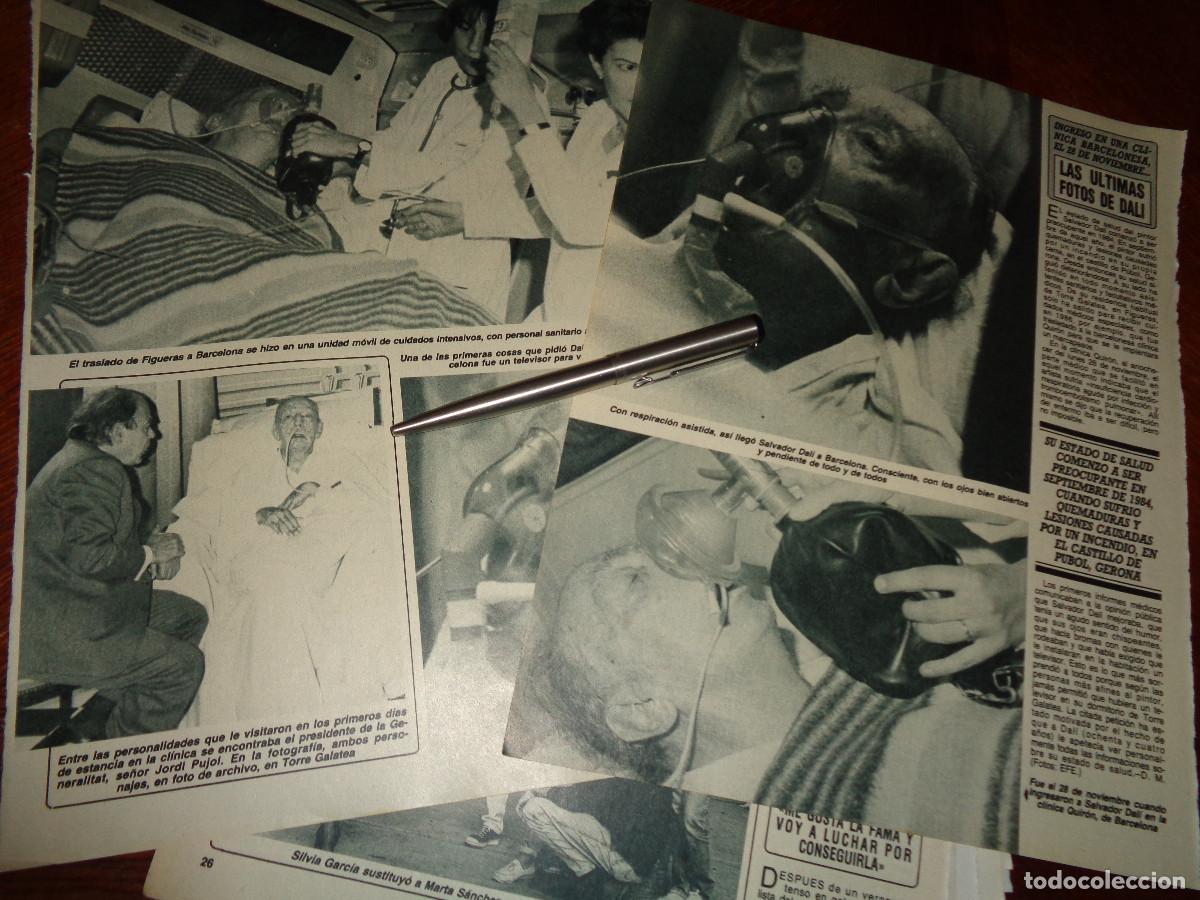 Coleccionismo de revista Diez Minutos: RECORTE : ULTIMAS IMAGENES DE SALVADOR DALI. DIEZ MINUTOS, DCBRE 1988