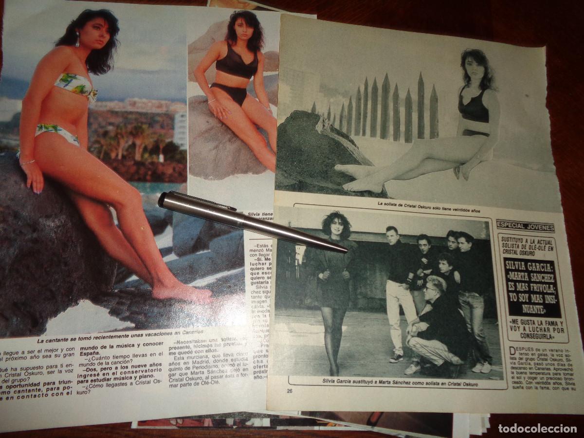 Coleccionismo de revista Diez Minutos: RECORTE : SILVIA GARCIA, SUSTITUYE A MARTA SANCHEZ EN CRISTAL OSKURO. DIEZ MINUTOS, DCBRE 1988
