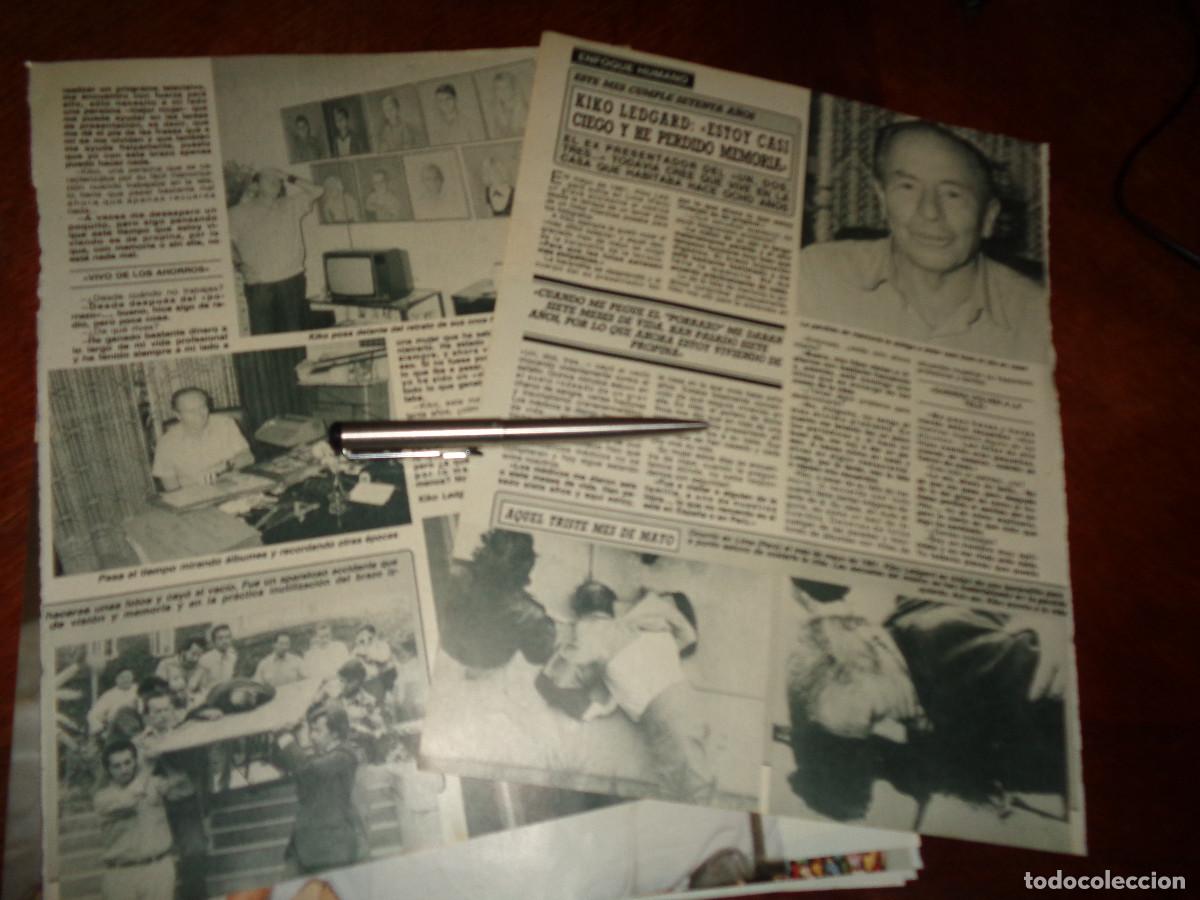 Coleccionismo de revista Diez Minutos: RECORTE : KIKO LEDGARD, MAL ESTADO DE SAALUD. DIEZ MINUTOS, DCBRE 1988