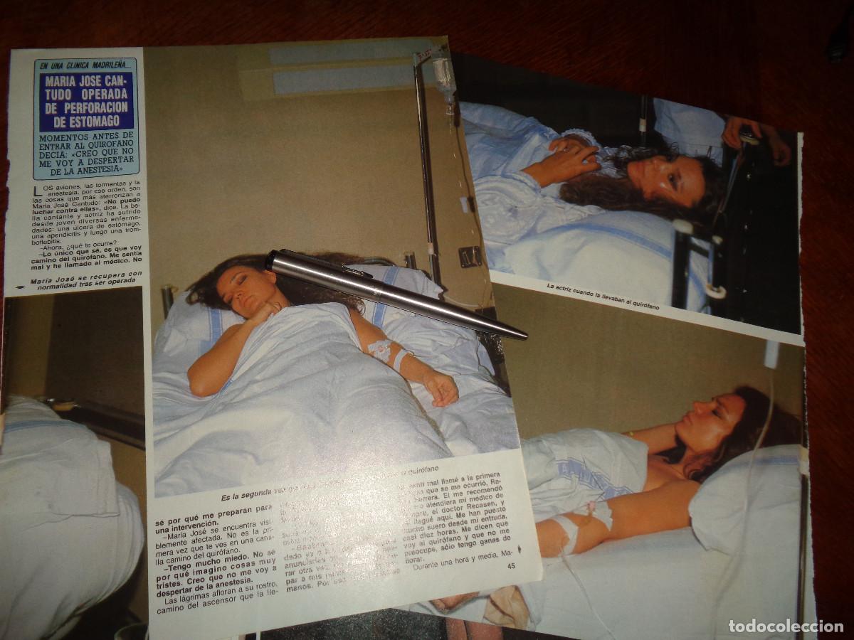 Coleccionismo de revista Diez Minutos: RECORTE : MARIA JOSE CANTUDO, OPERADA DE URGENCIAS. DIEZ MINUTOS, DCBRE 1988