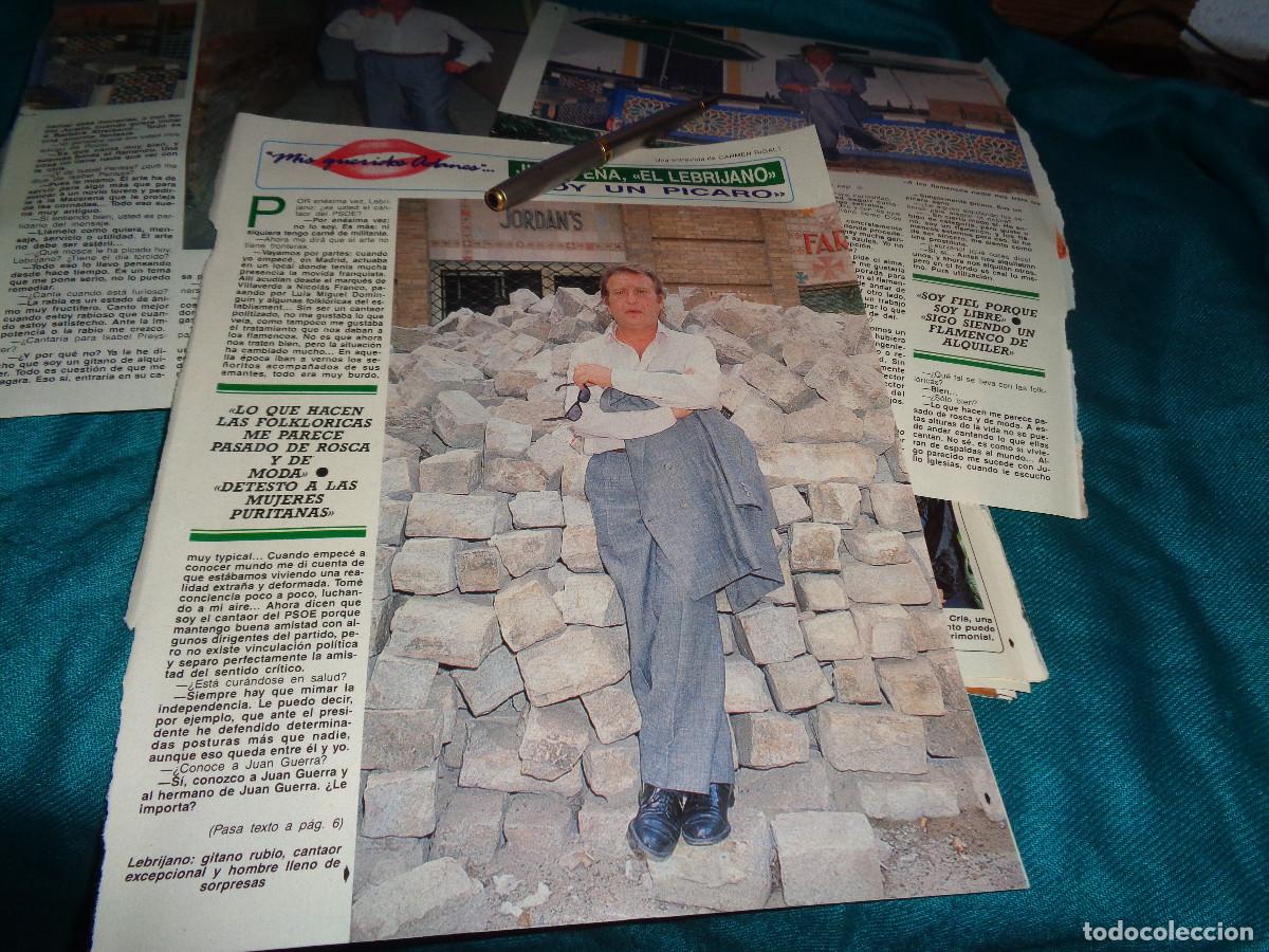 Coleccionismo de revista Diez Minutos: RECORTE : ENTREVISTA A JUAN PE&Ntilde;A &rdquo;EL LEBRIJANO&rdquo;. DIEZ MINUTOS, AGTO 1990