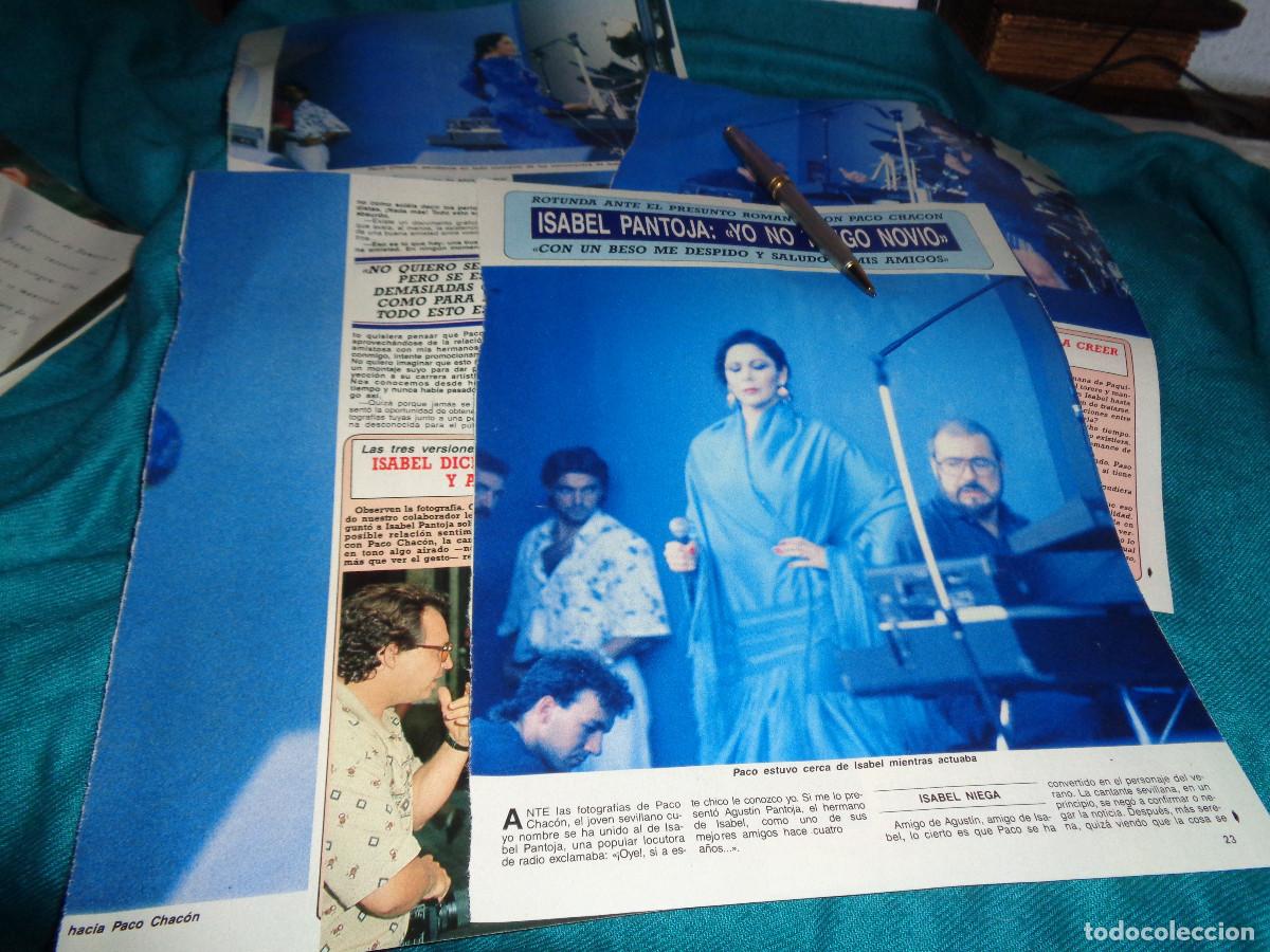 Coleccionismo de revista Diez Minutos: RECORTE : ISABEL PANTOJA, NO TIENE UN ROMANCE CON PACO CHACON. DIEZ MINUTOS, AGTO 1990