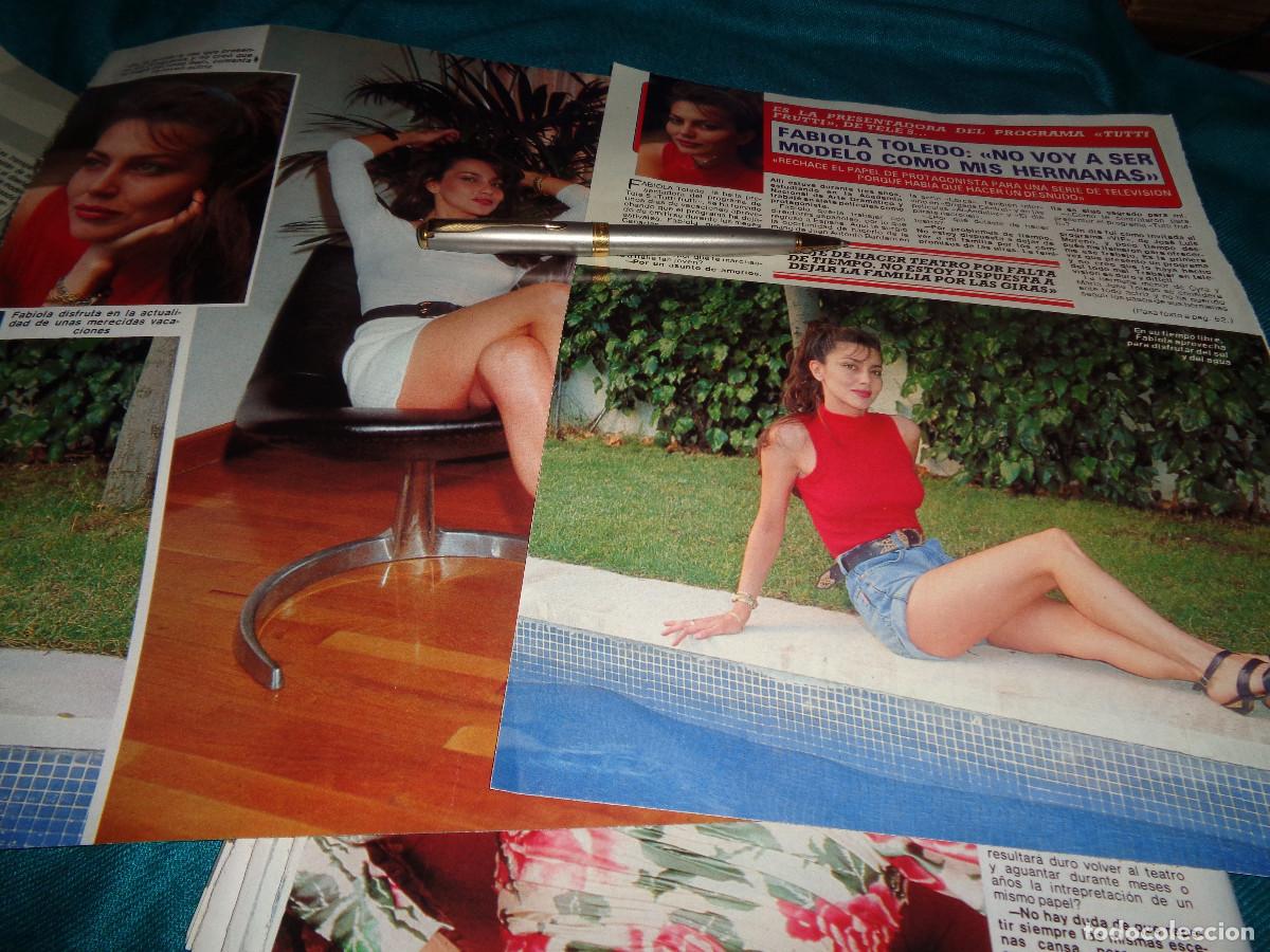 Coleccionismo de revista Diez Minutos: RECORTE : FABIOLA TOLEDO, PRESENTADORA DEL PROGRAMA TUTTI FRUTTI. DIEZ MINUTOS, AGTO 1990
