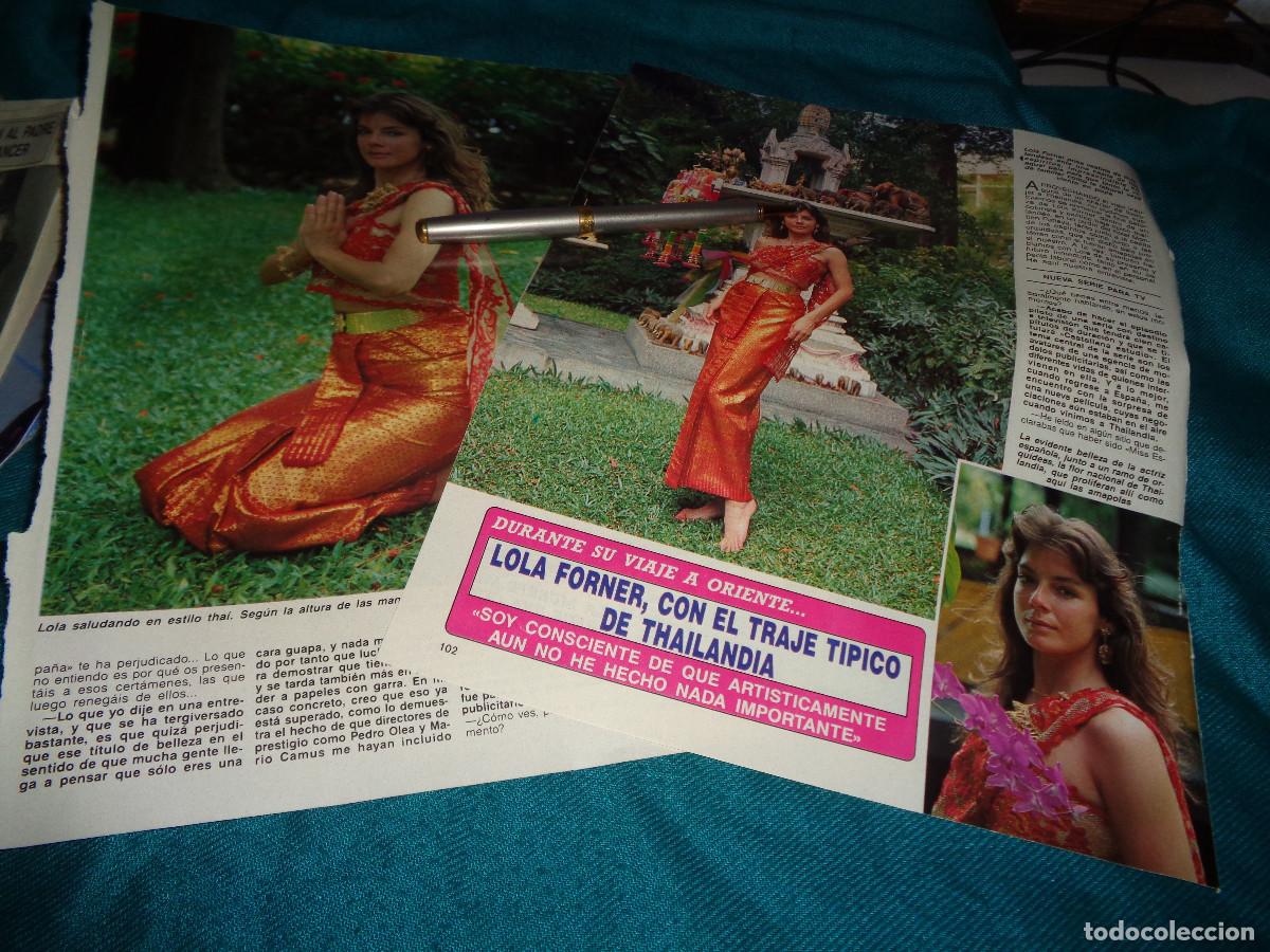 Coleccionismo de revista Diez Minutos: RECORTE : LOLA FORNER, CON EL TRAJE TIPICO DE THAILANDIA. DIEZ MINUTOS, AGTO 1990