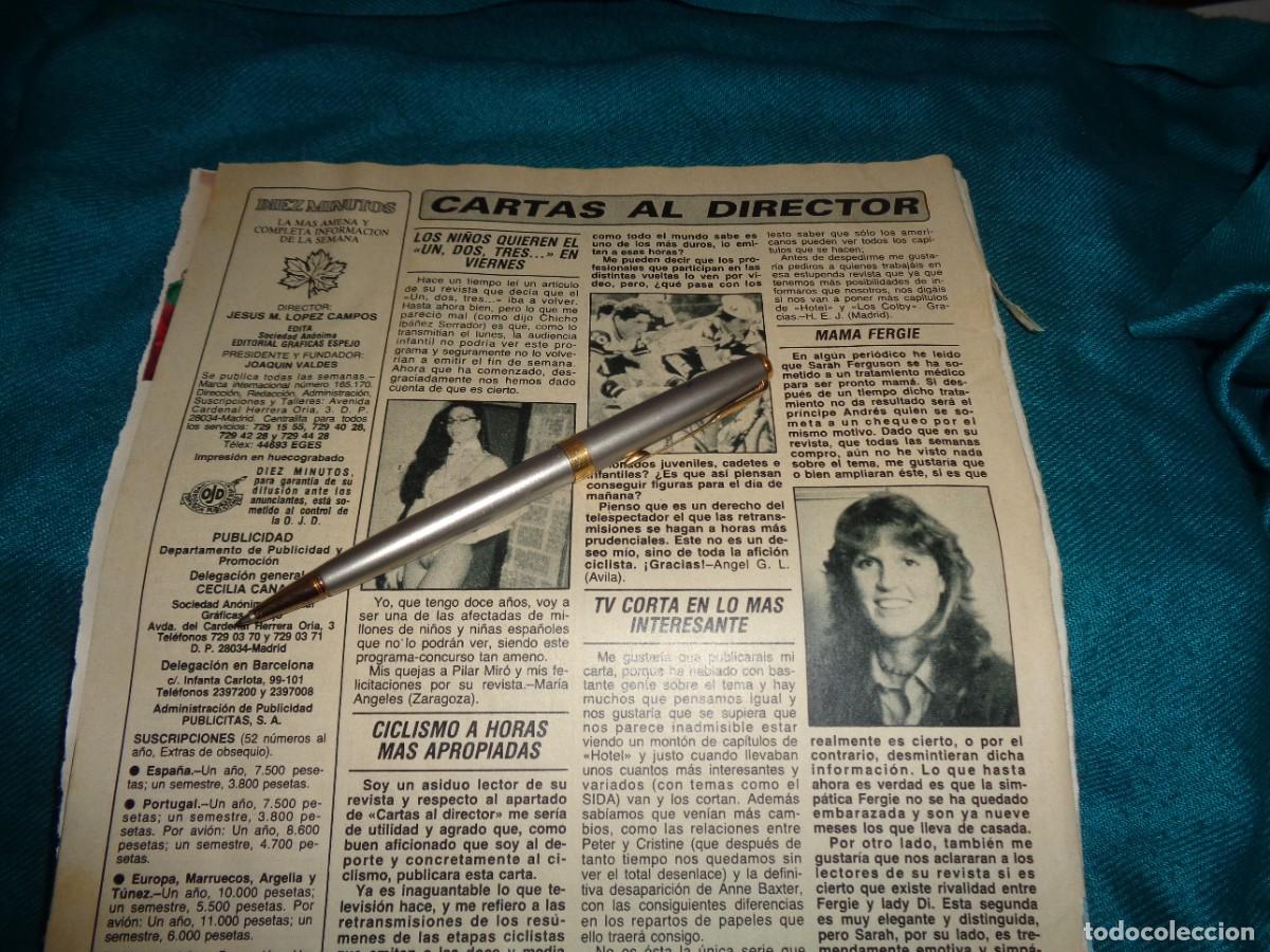 Coleccionismo de revista Diez Minutos: RECORTE : LOS NI&Ntilde;OS QUIEREN EL UN, DOS, TRES....EN VIERNES. DIEZ MINUTOS, ABRIL 1987