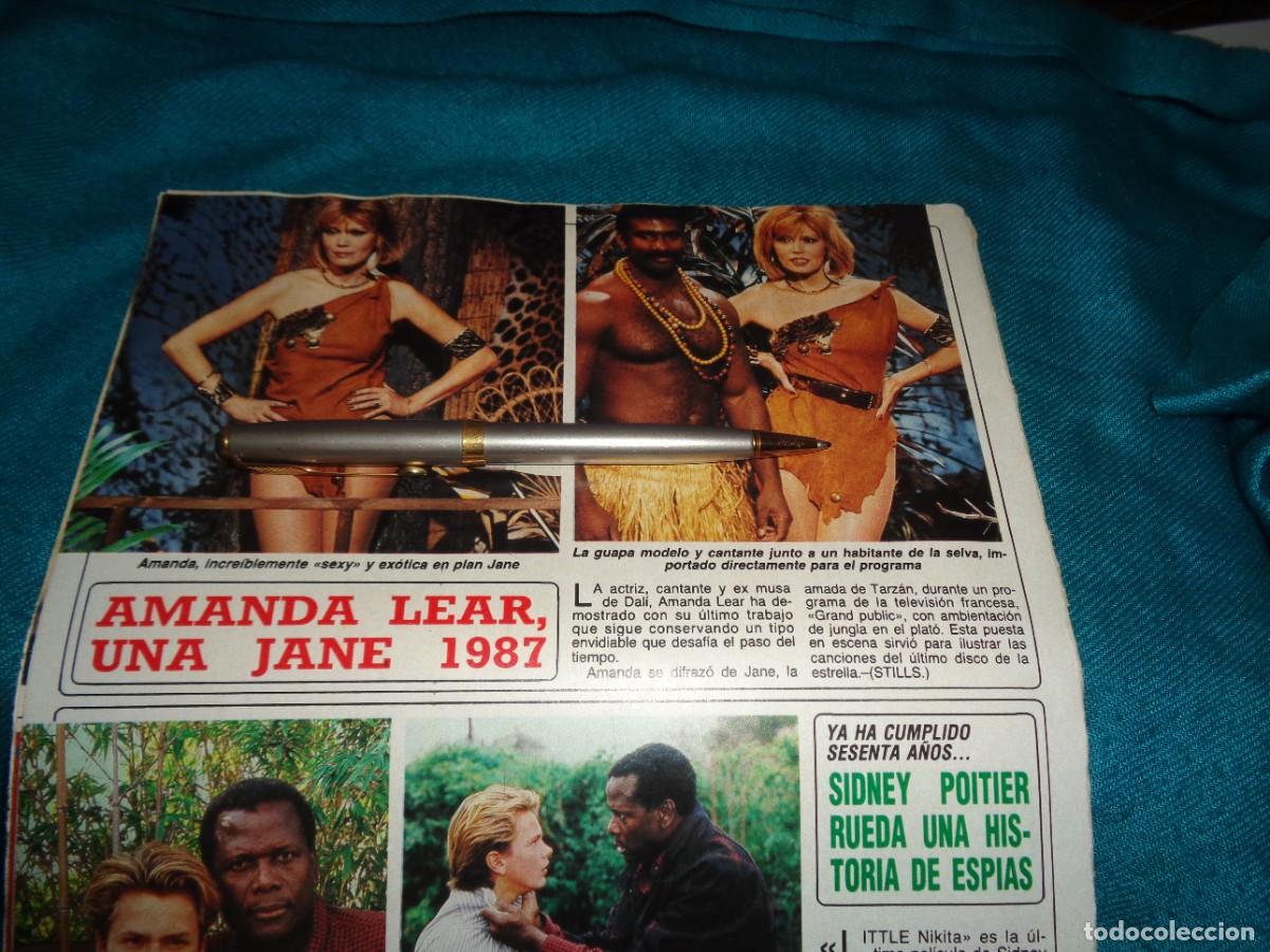 Coleccionismo de revista Diez Minutos: RECORTE : AMANDA LEAR, UNA JANE DE 1987. DIEZ MINUTOS, ABRIL 1987