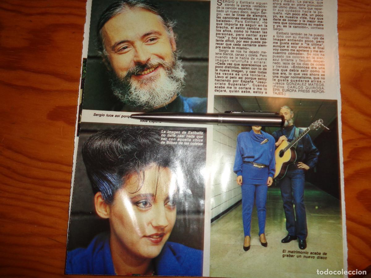 Coleccionismo de revista Diez Minutos: RECORTE : LA NUEVA IMAGEN DE SERGIO Y ESTIBALIZ. DIEZ MINUTOS, NVBRE 1985