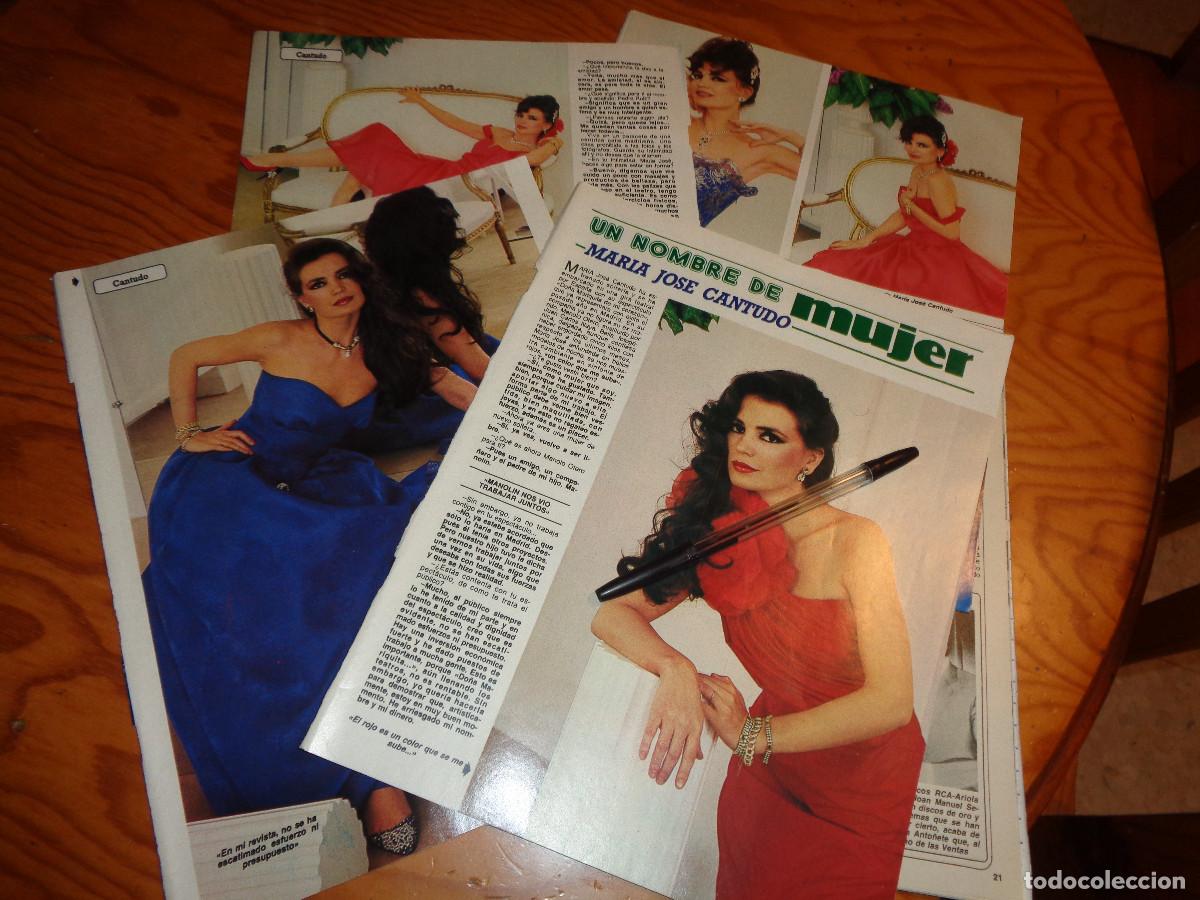 Coleccionismo de revista Diez Minutos: RECORTE : ENTREVISTA A MARIA JOSE CANTUDO. DIEZ MINUTOS, ABRIL 1986
