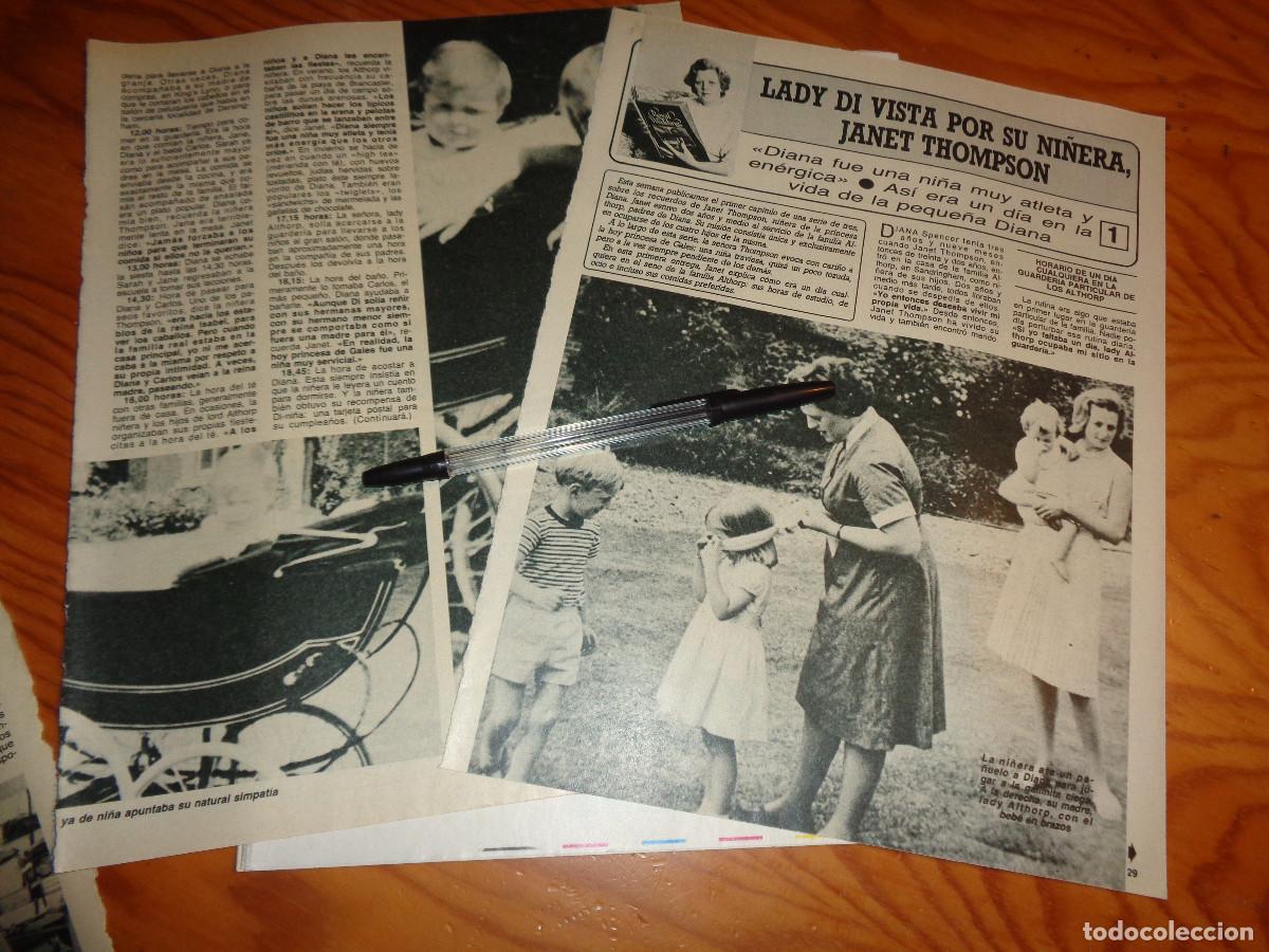 Coleccionismo de revista Diez Minutos: RECORTE : LADY DI VISTA POR SU NI&Ntilde;ERA. CAPT 1. DIEZ MINUTOS, ABRIL 1986