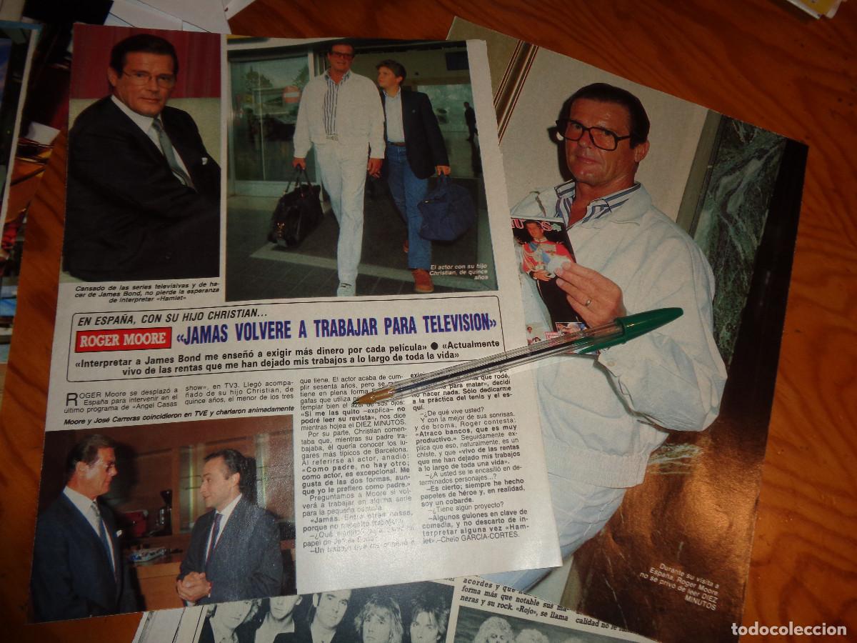Sammeln von Zeitschriften Diez Minutos: RECORTE : ROGER MOORE, EN ESPA&Ntilde;A CON SU HIJO. DIEZ MINUTOS, JULIO 1988
