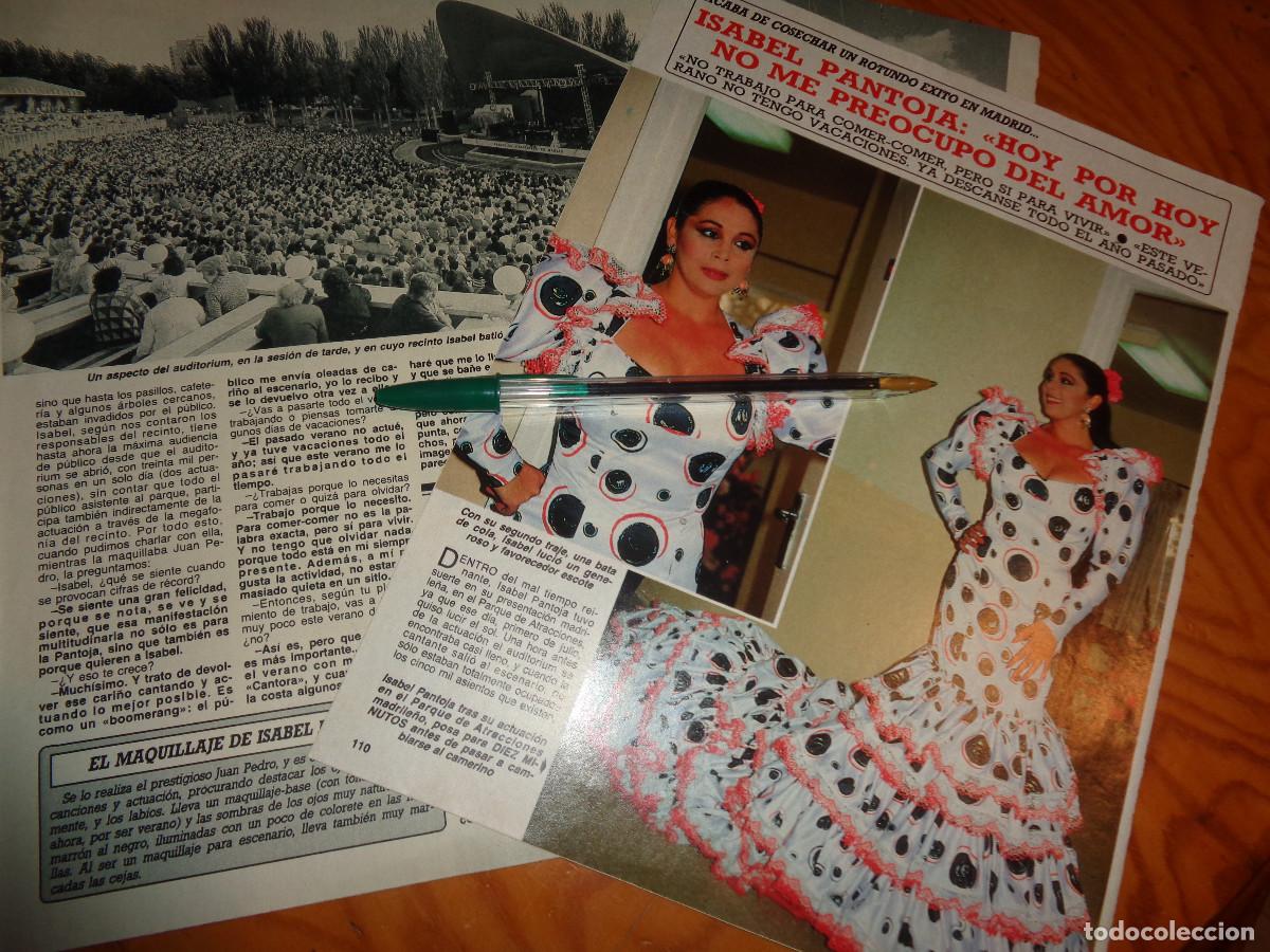 Sammeln von Zeitschriften Diez Minutos: RECORTE : ISABEL PANTOJA, EXITO ROTUNDO EN MADRID. DIEZ MINUTOS, JULIO 1988