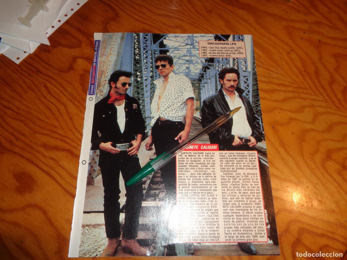Sammeln von Zeitschriften Diez Minutos: RECORTE : FICHA TECNICA : GABINETE CALIGARI. DIEZ MINUTOS, JULIO 1988