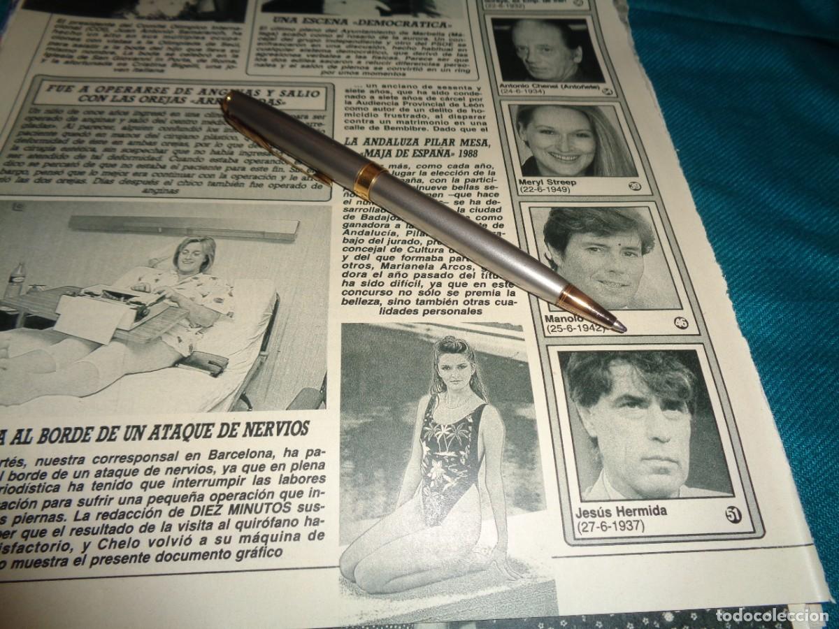 Coleccionismo de revista Diez Minutos: RECORTE : LA ANDALUZA, PILAR MESA, MAJA DE ESPA&Ntilde;A 1988. DIEZ MINUTOS, JULIO 1988