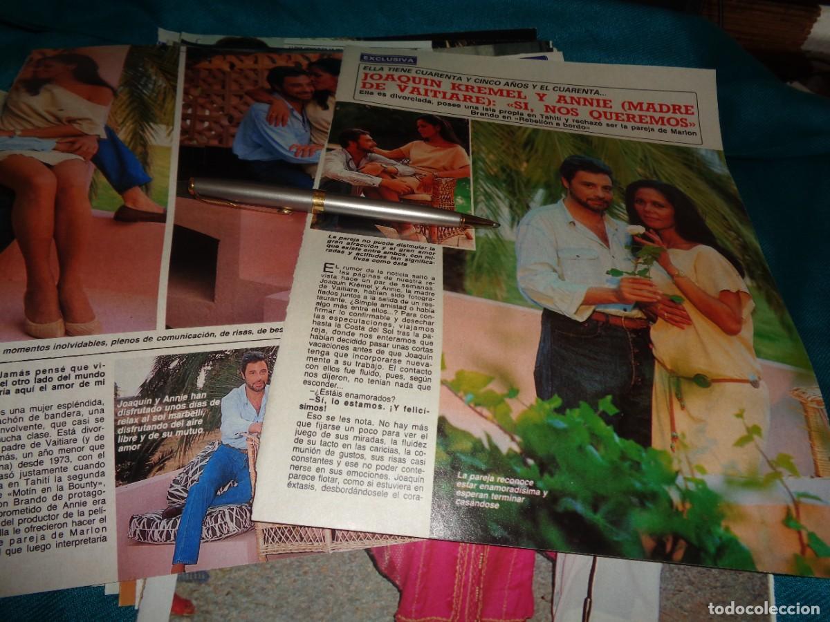 Coleccionismo de revista Diez Minutos: RECORTE : JOAQUIN KREMEL Y ANNIE , MADRE DE VAITIARE. DIEZ MINUTOS, JULIO 1988