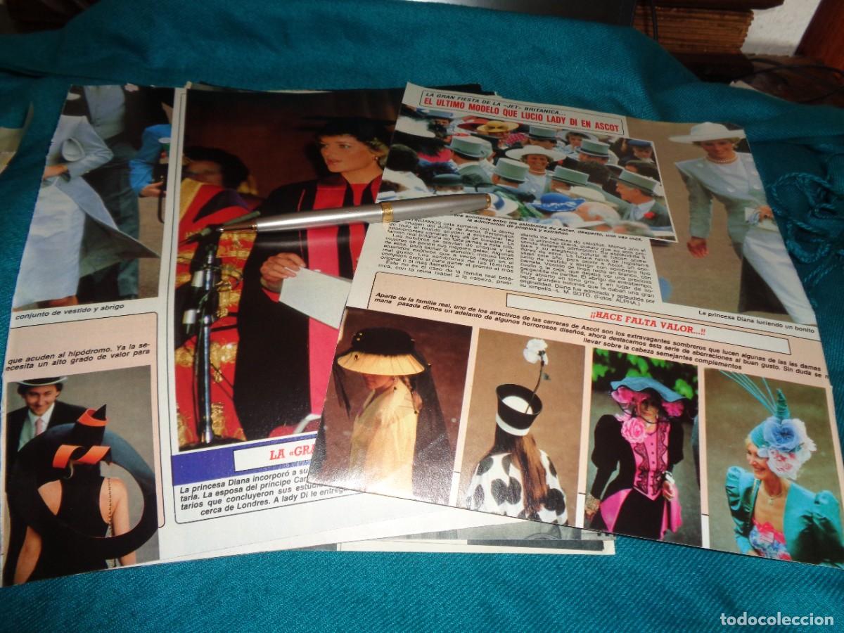 Coleccionismo de revista Diez Minutos: RECORTE : EL ULTIMO MODELO QUE LUCIO LADY DI EN ASCOT. DIEZ MINUTOS, JULIO 1988