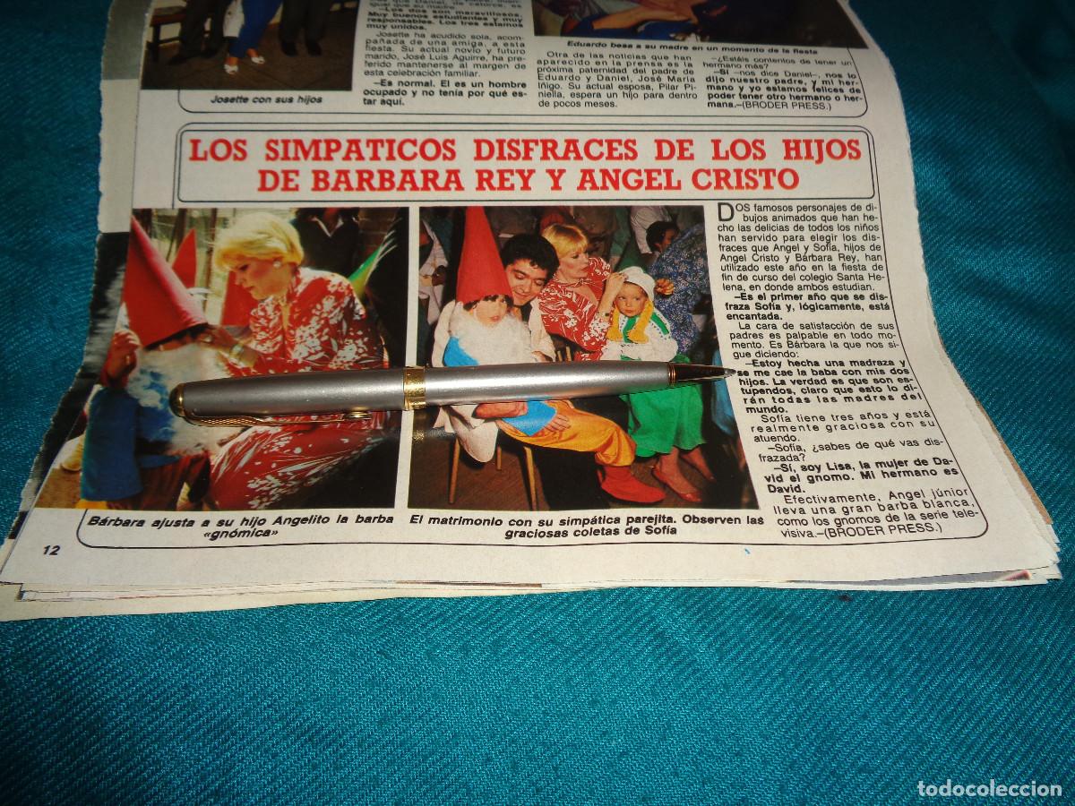 Collection Magazine Diez Minutos: RECORTE : LOS DISFRACES DE LOS HIJOS DE BARBARA REY. DIEZ MINUTOS, JULIO 1986