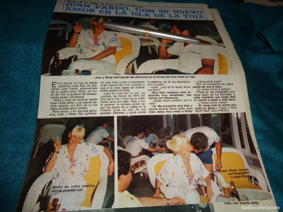 Coleccionismo de revista Diez Minutos: RECORTE : JUAN PARDO, CON SU NUEVO AMOR. DIEZ MINUTOS, JULIO 1986