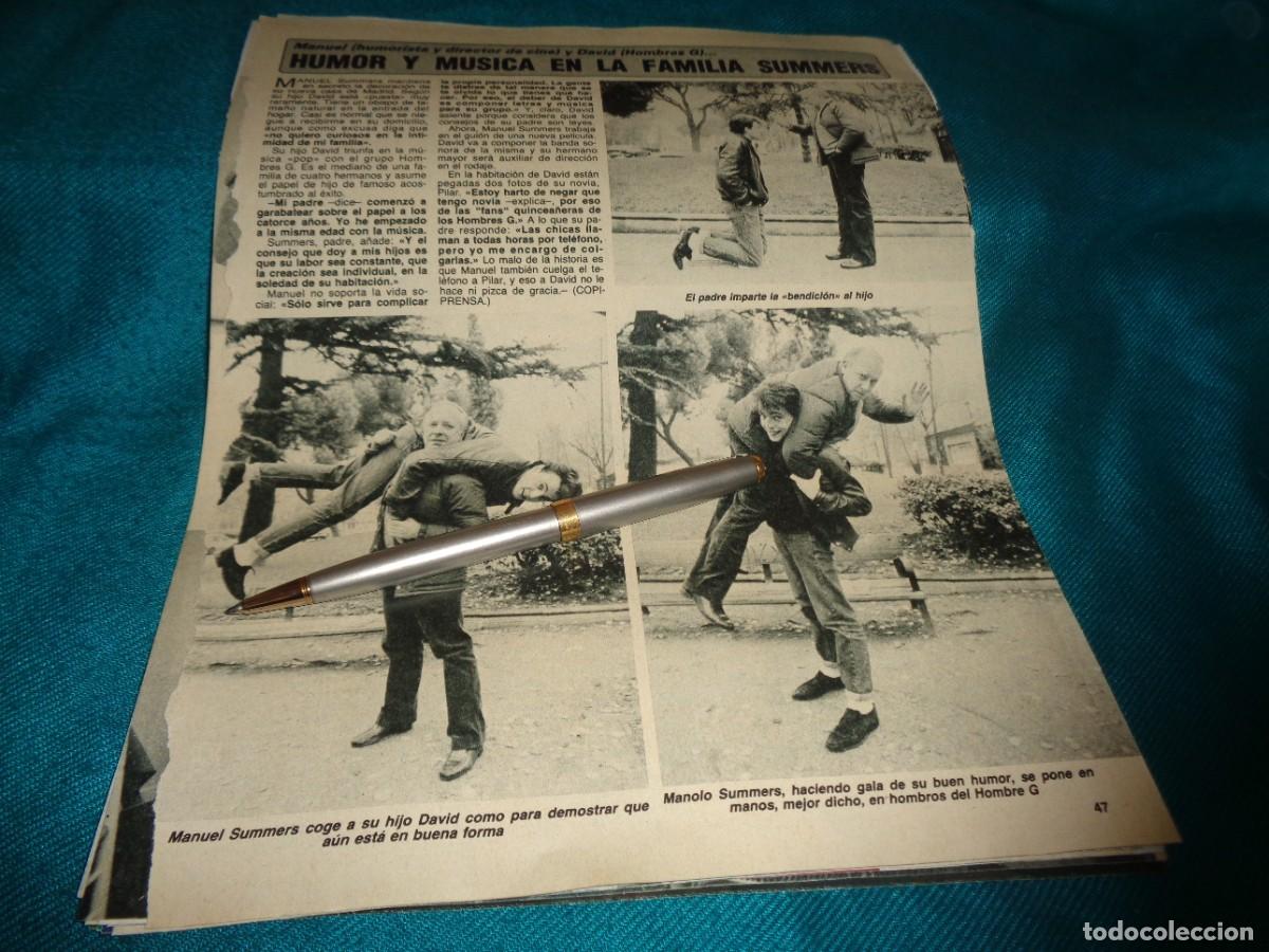 Coleccionismo de revista Diez Minutos: RECORTE : HUMOR Y MUSICA EN LA FAMILIA SUMMER. DIEZ MINUTOS, JUNIO 1986