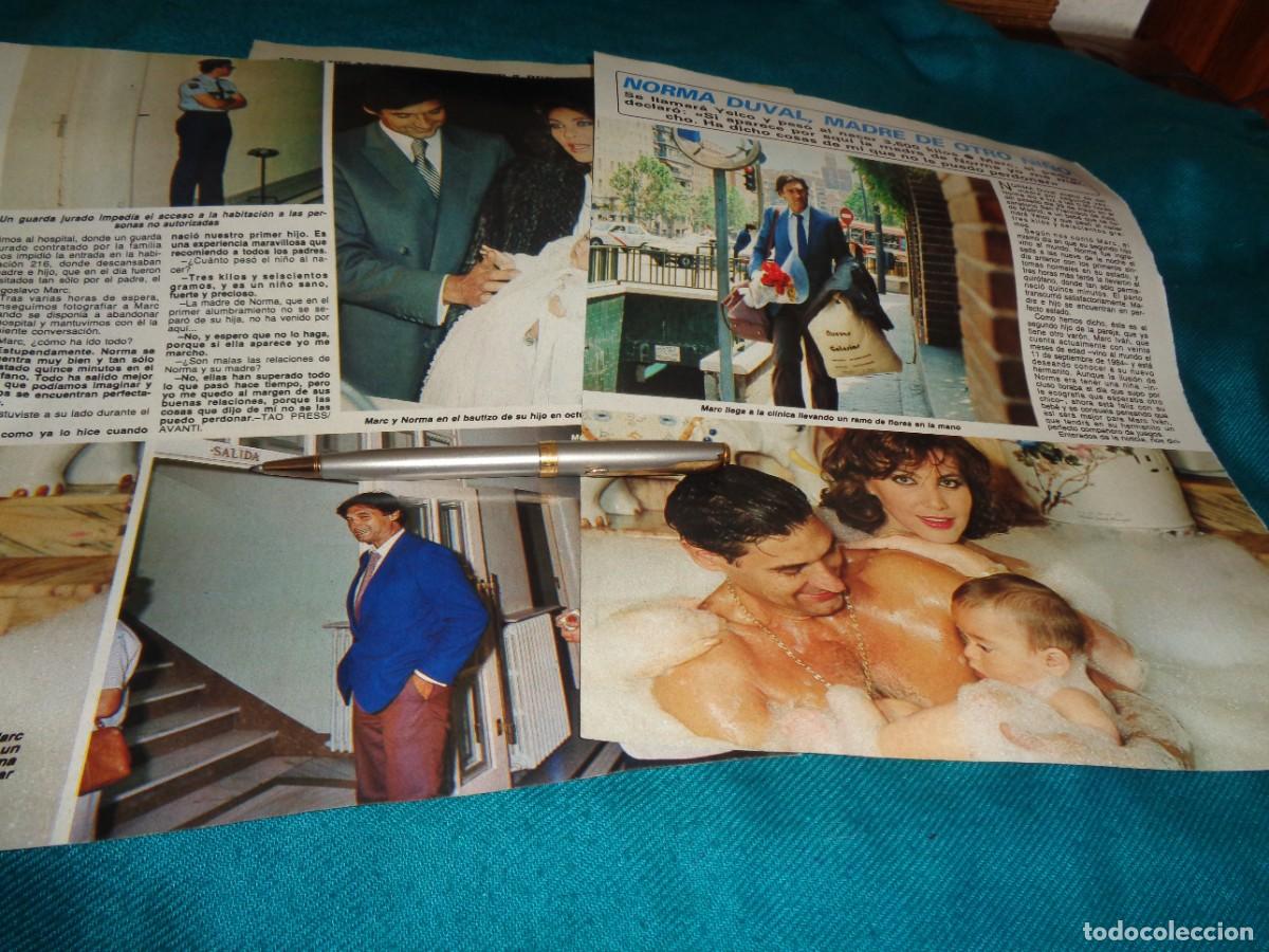 Coleccionismo de revista Diez Minutos: RECORTE : NORMA DUVAL, MADRE DE OTRO NI&Ntilde;O. DIEZ MINUTOS, JUNIO 1986