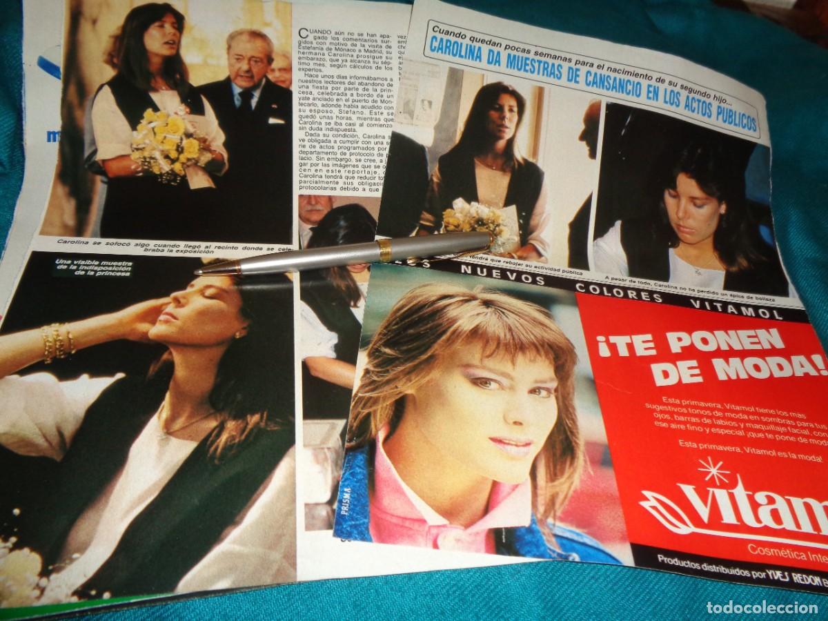 Coleccionismo de revista Diez Minutos: RECORTE : CAROLINA DE MONACO, CANSADA EN ACTOS PUBLICOS. DIEZ MINUTOS, JUNIO 1986
