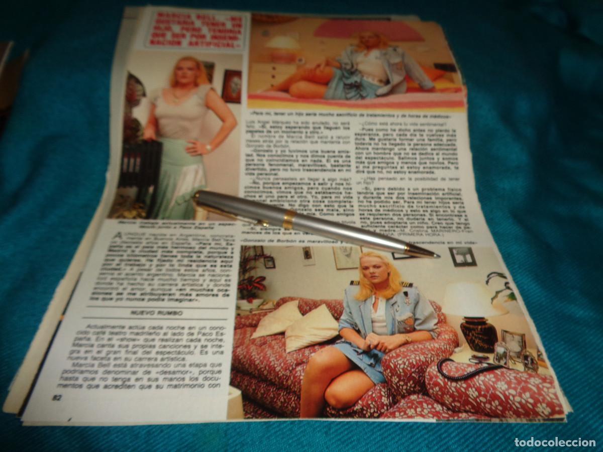 Coleccionismo de revista Diez Minutos: RECORTE : MARCIA BELL. DIEZ MINUTOS, ABRIL 1988