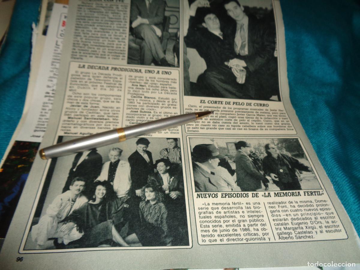 Coleccionismo de revista Diez Minutos: RECORTE : LA DECADA PRODIGIOSA, UNO A UNO. DIEZ MINUTOS, ABRIL 1988