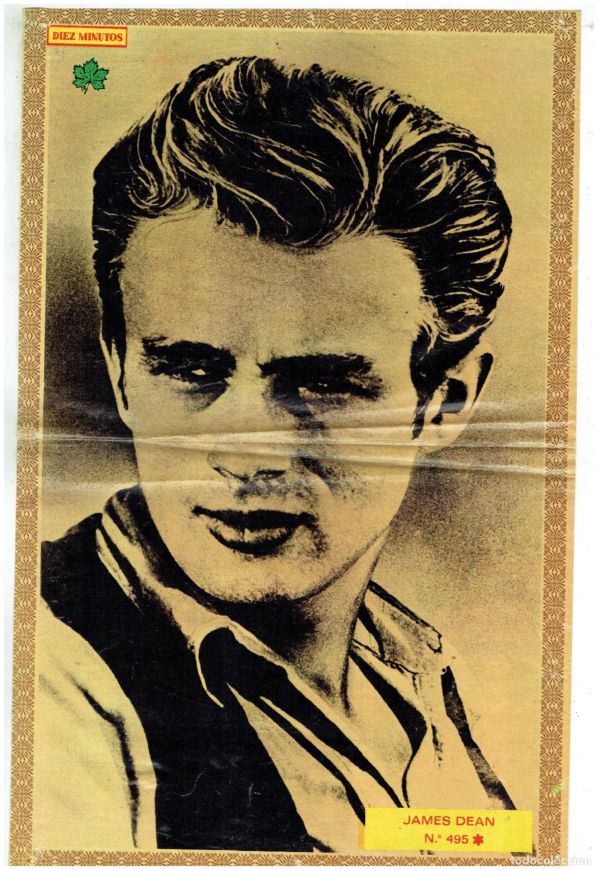 Coleccionismo de revista Diez Minutos: POSTER. JAMES DEAN. DIEZ MINUTOS. N 495.(B/34.2 RUM)