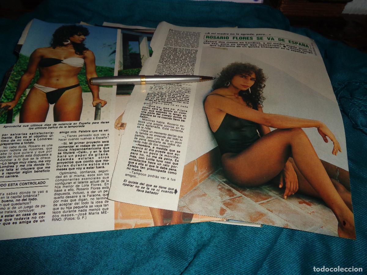 Coleccionismo de revista Diez Minutos: RECORTE : ROSARIO FLORES, SE VA DE ESPA&Ntilde;A. DIEZ MINUTOS, OCTBRE 1985