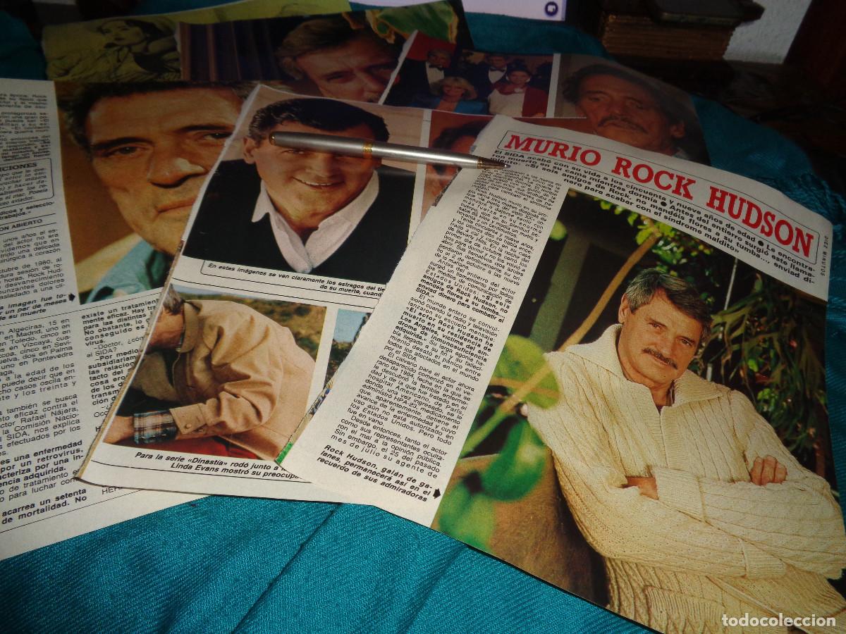 Coleccionismo de revista Diez Minutos: RECORTE : MURIO ROCK HUDSON. DIEZ MINUTOS, OCTBRE 1985
