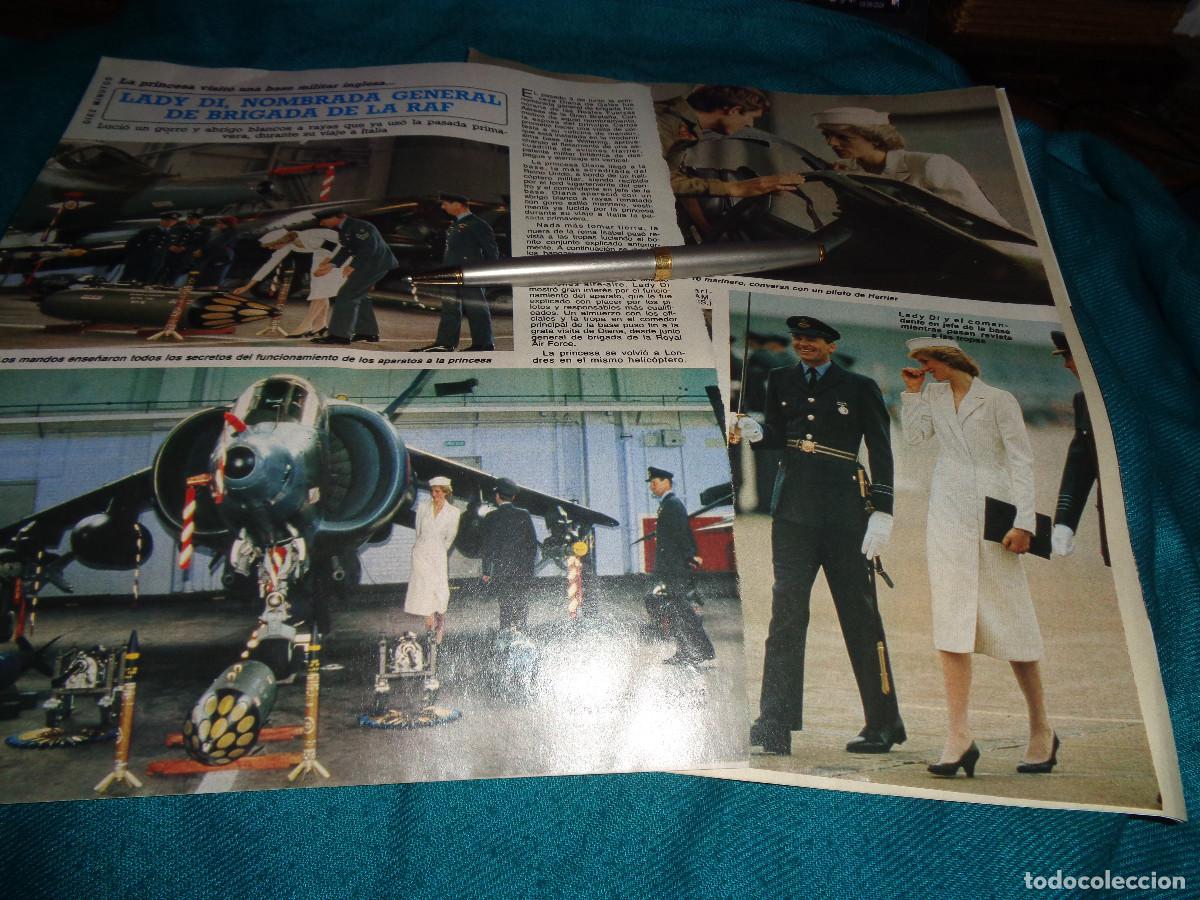 Coleccionismo de revista Diez Minutos: RECORTE : LADY DI, NOMBRADA GENERAL DE BRIGADA DE LA RAF. DIEZ MINUTOS, OCTBRE 1985