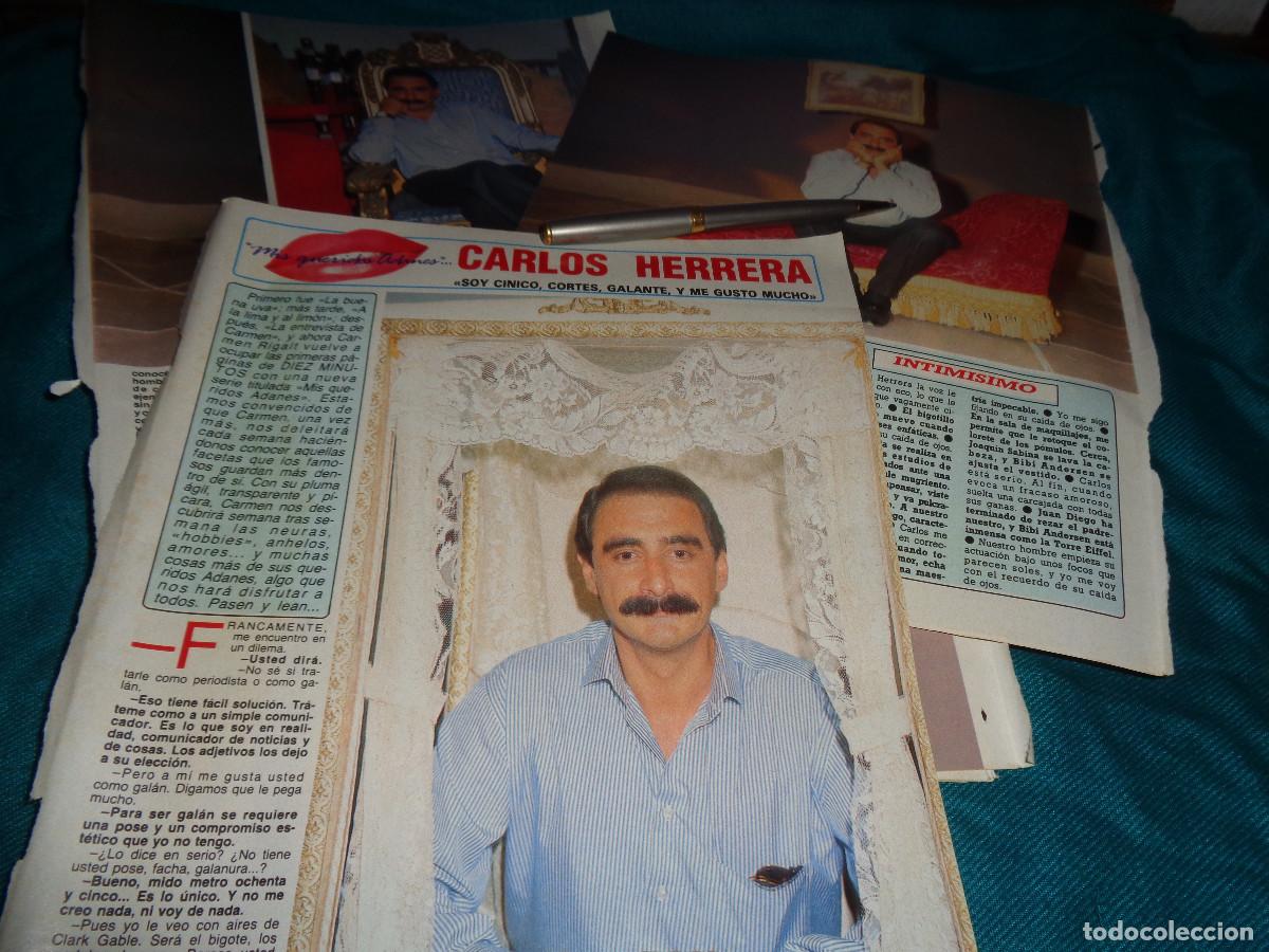 Coleccionismo de revista Diez Minutos: RECORTE : ENTREVISTA A CARLOS HERRERA. DIEZ MINUTOS, OCTBRE 1988