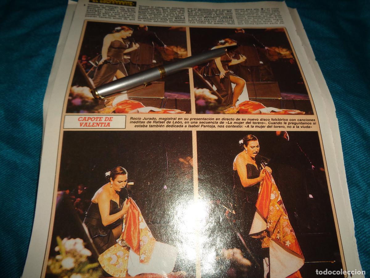 Coleccionismo de revista Diez Minutos: RECORTE : ROCIO JURADO, CAPOTE DE VALENTIA. DIEZ MINUTOS, OCTBRE 1988