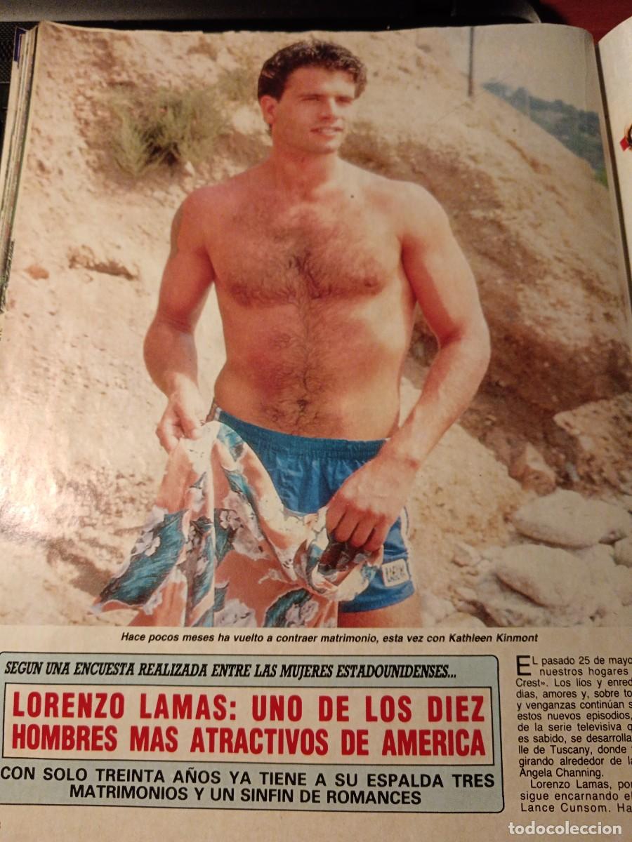 Sammeln von Zeitschriften Diez Minutos: Lorenzo Lamas. Recorte revista