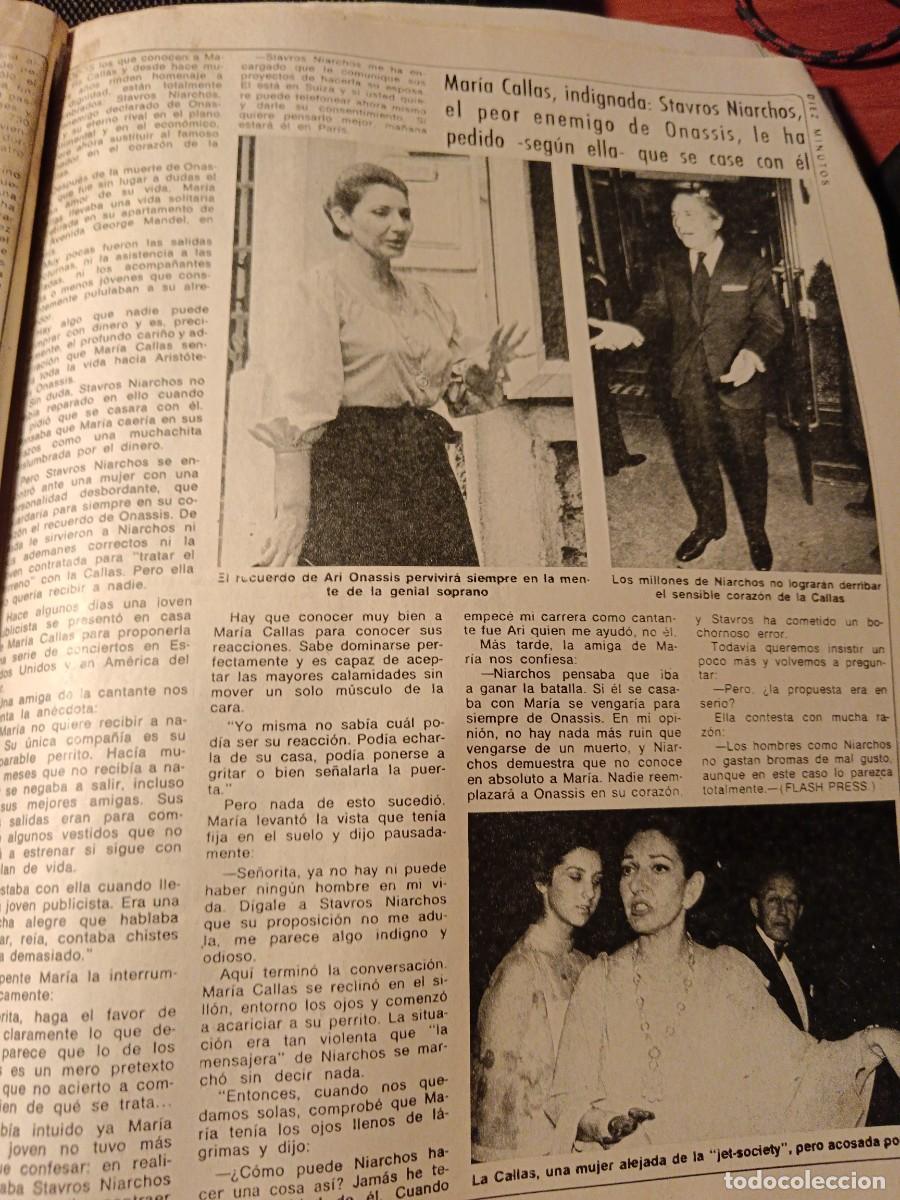 Coleccionismo de revista Diez Minutos: Mar&iacute;a Callas. Recorte revista